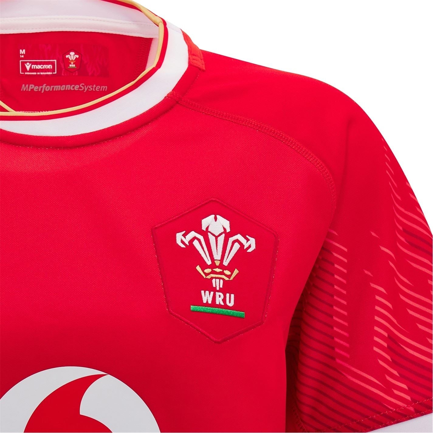 Macron Womens Welsh Rugby Union Home Shirt 2024 2025