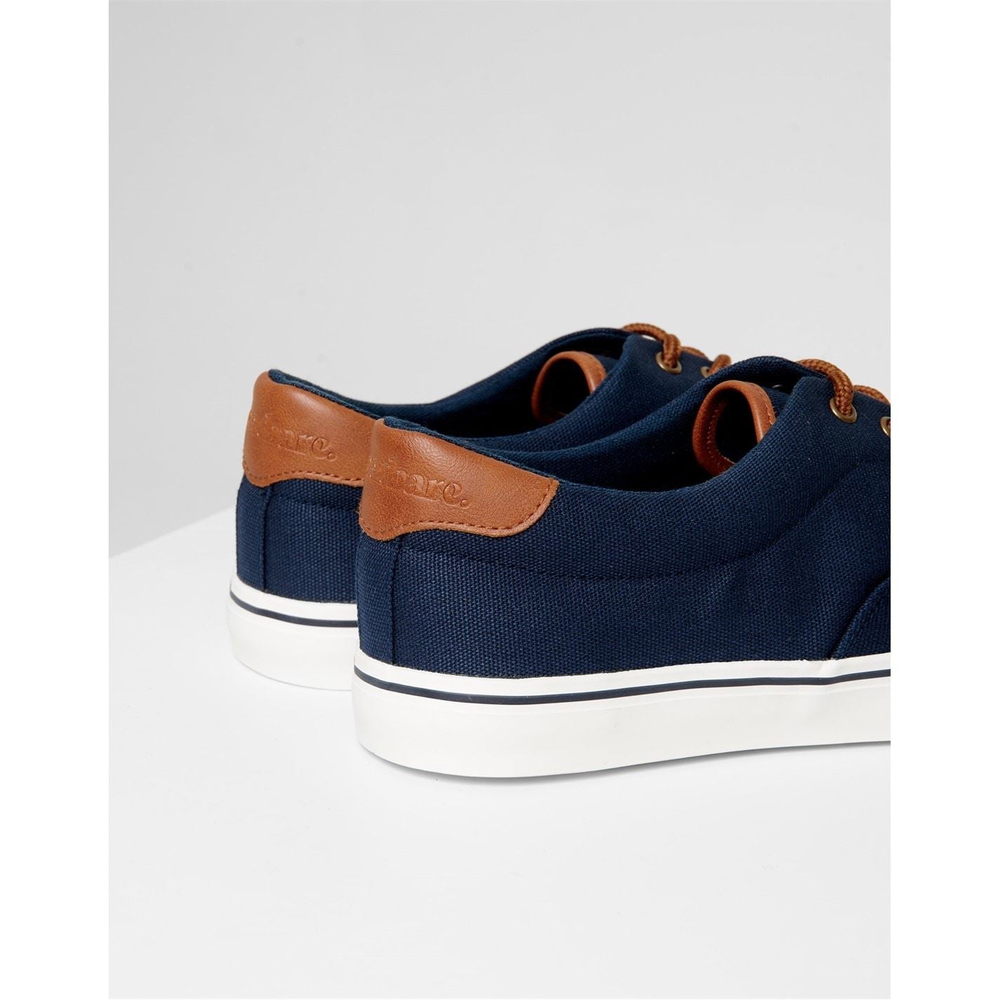 Threadbare Amis Canvas Low Top Lace-Up Sneakers