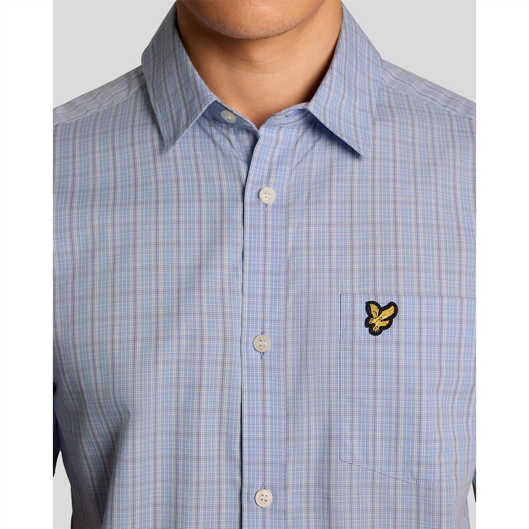 Lyle and Scott Patterned Short Sleeve Shirt