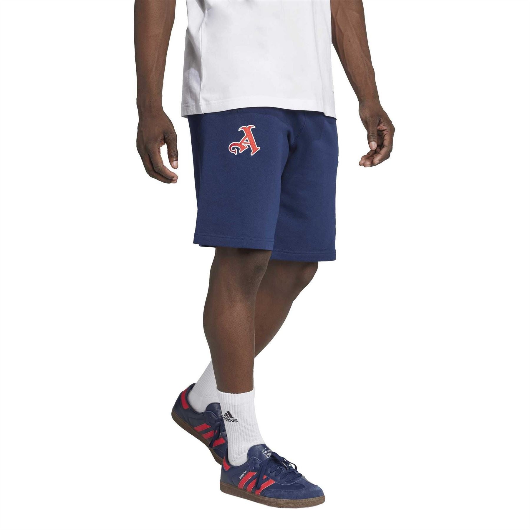 adidas AFC US Logo Print Soccer Sweat Shorts