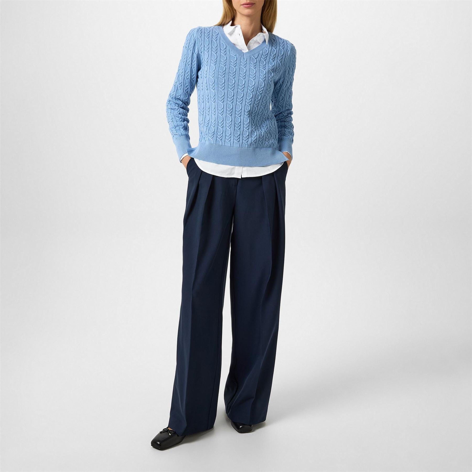 Barbour V Neck Knit