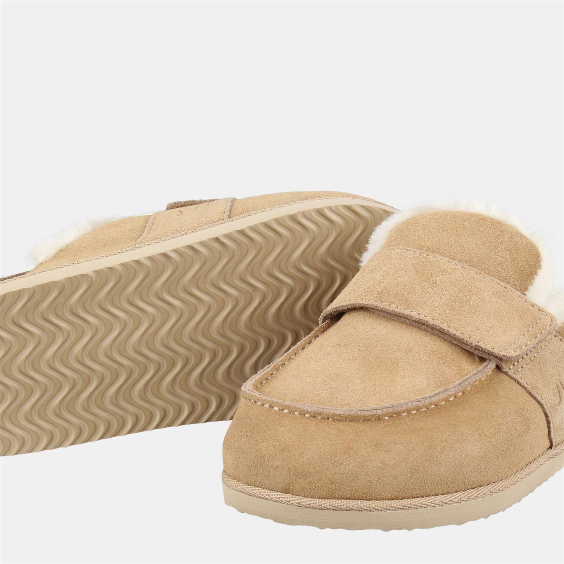 Jack Wills Round Toe Shearling Mules