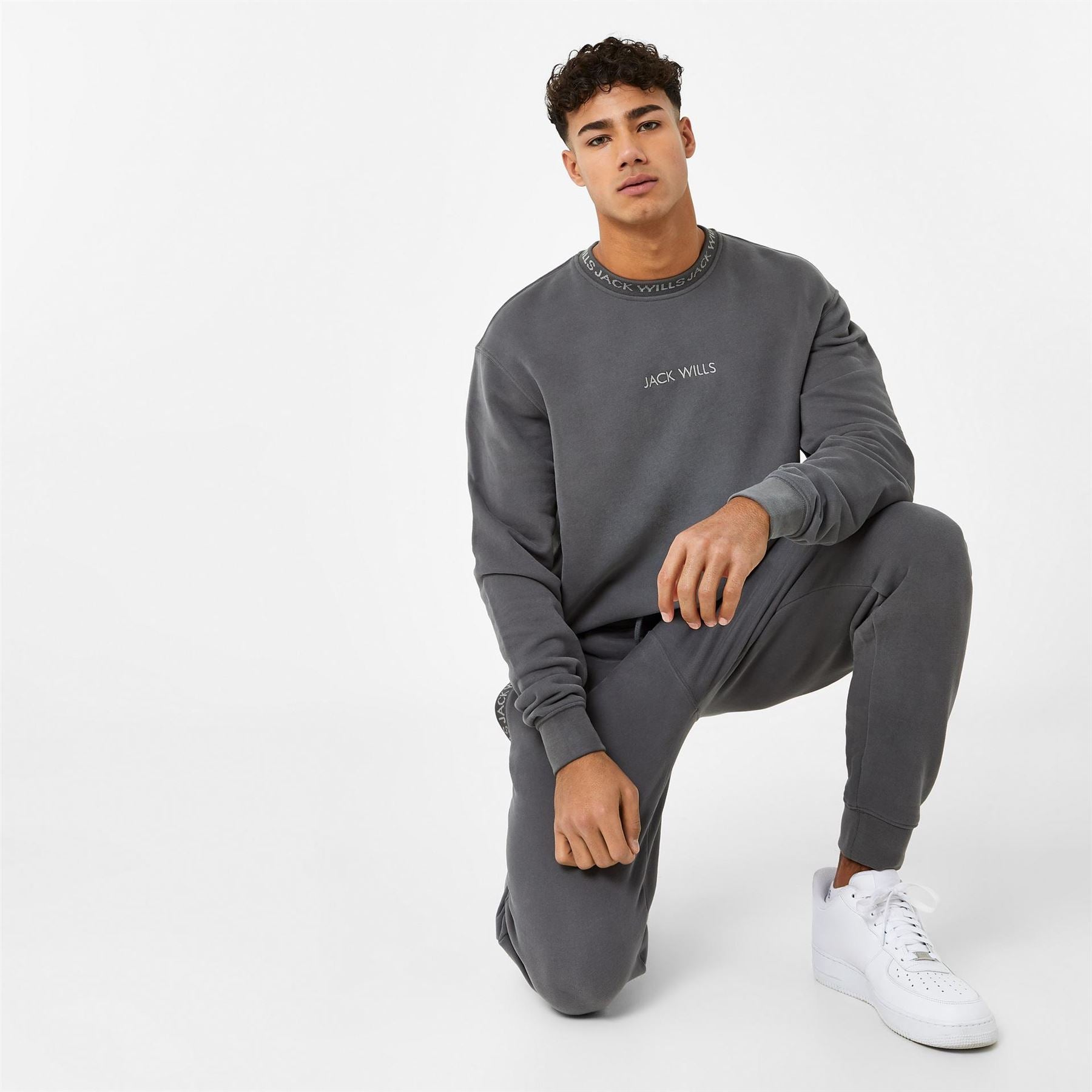 Jack Wills Mens Jacquard Crew Sweatshirt