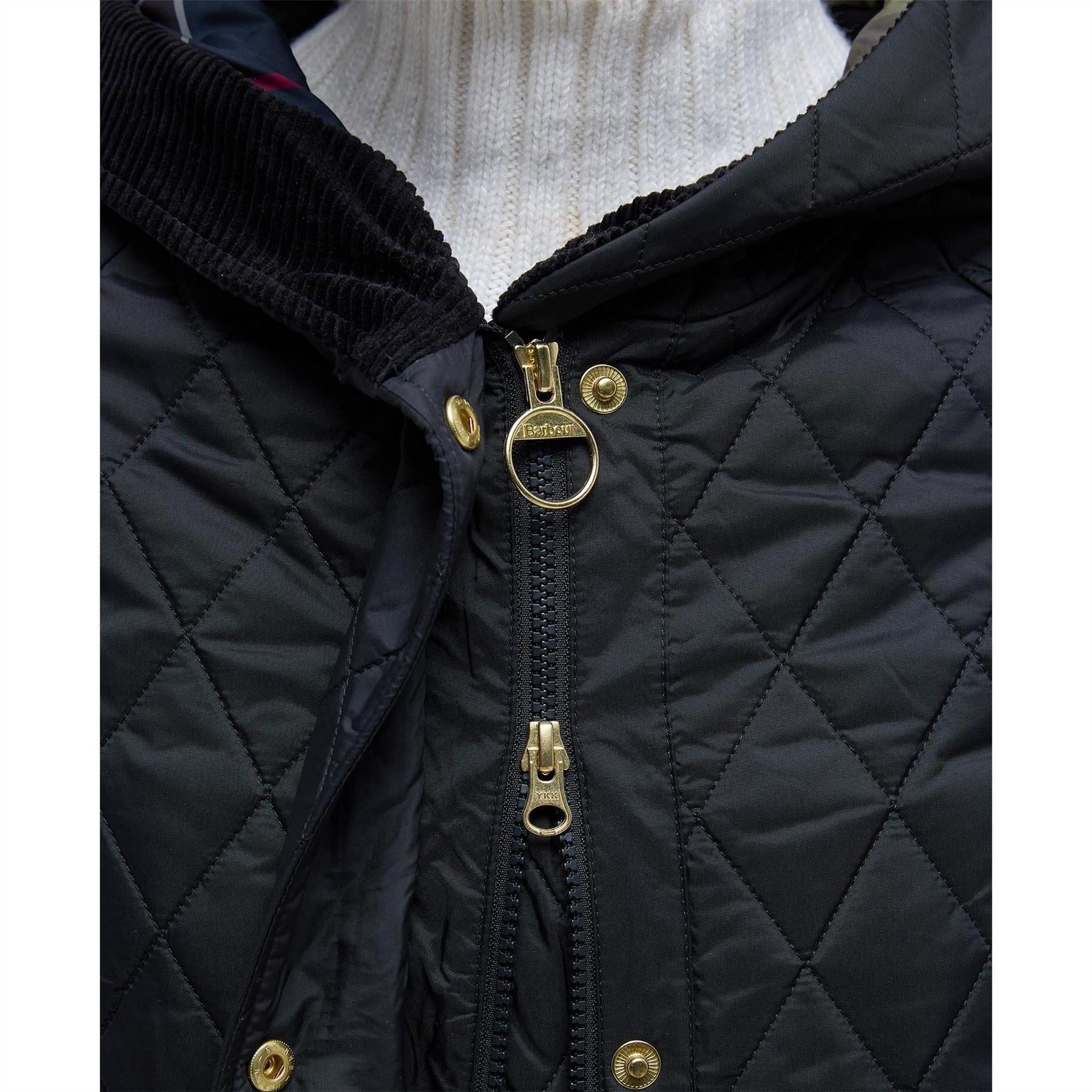 Barbour Hilary Hooded Long Sleeve Quilted Jacket
