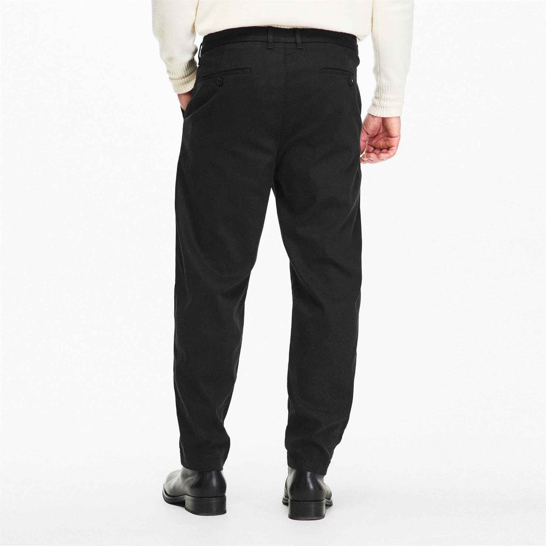 Boss Solid Patterned Straight Fit Chinos
