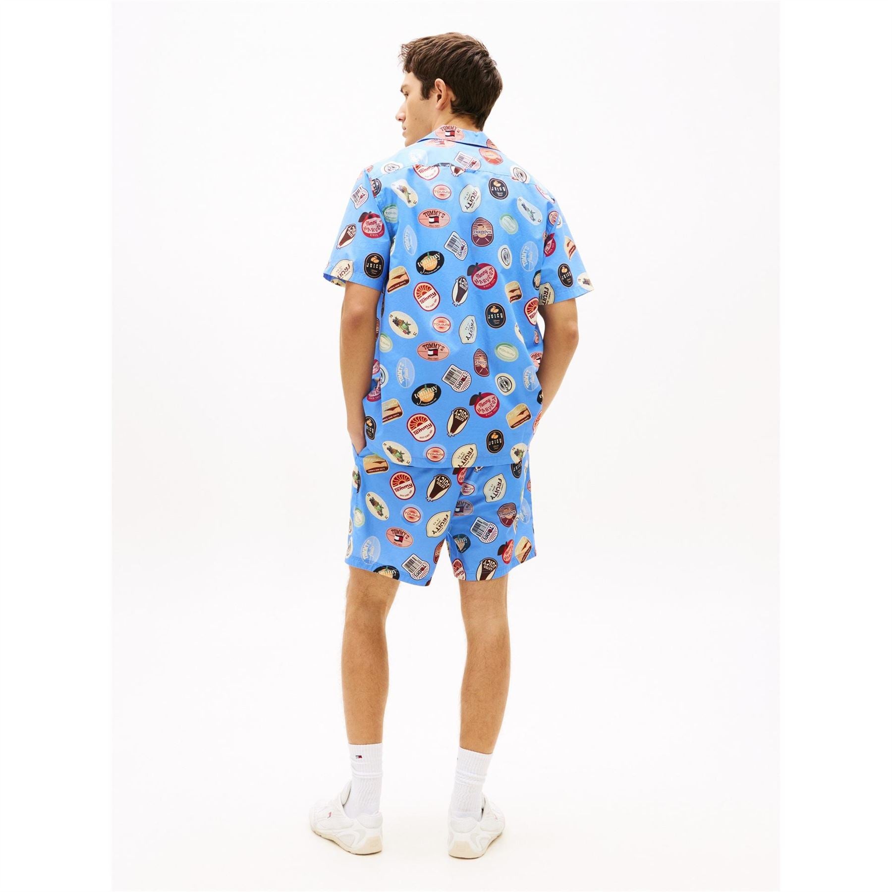 Tommy Jeans Patterned Short Sleeve Shirt