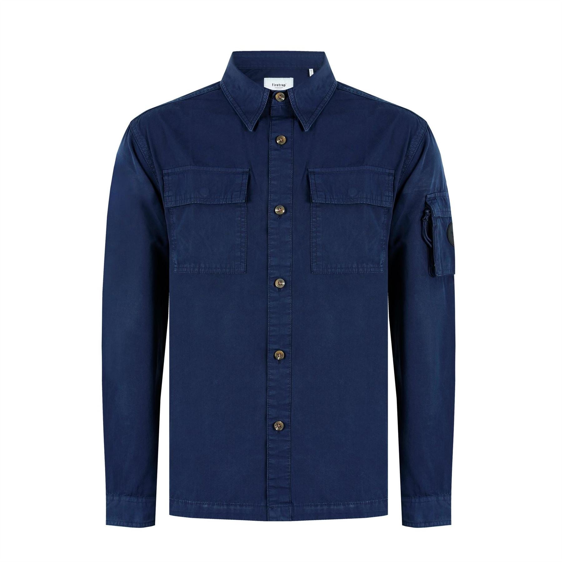 Firetrap Andor Cotton Long Sleeve Utility Overshirt