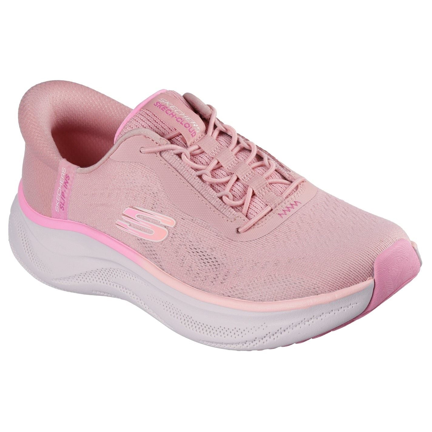 Skechers Round Toe Flat Heel Low Top Sneakers