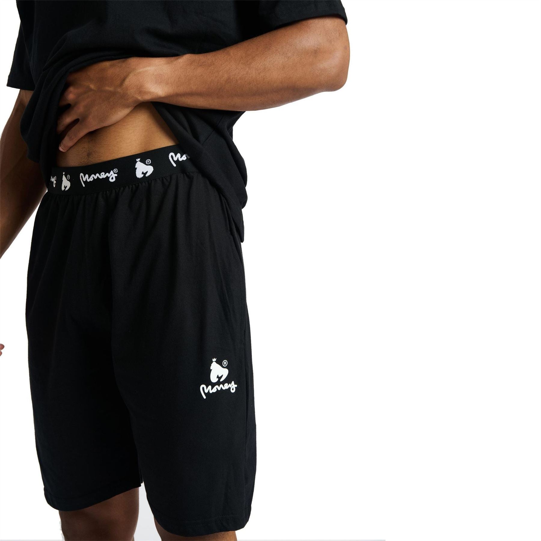 Money Lounger Elasticated Short Twin Set