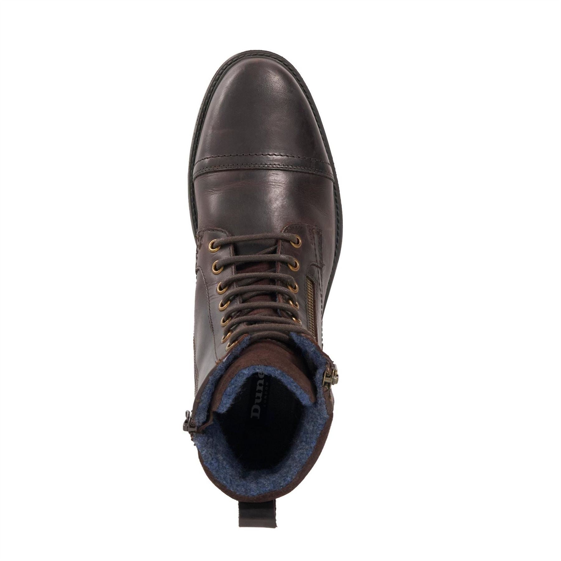 Dune London Lo Cayden Combat Boots Lace Up Low Heel