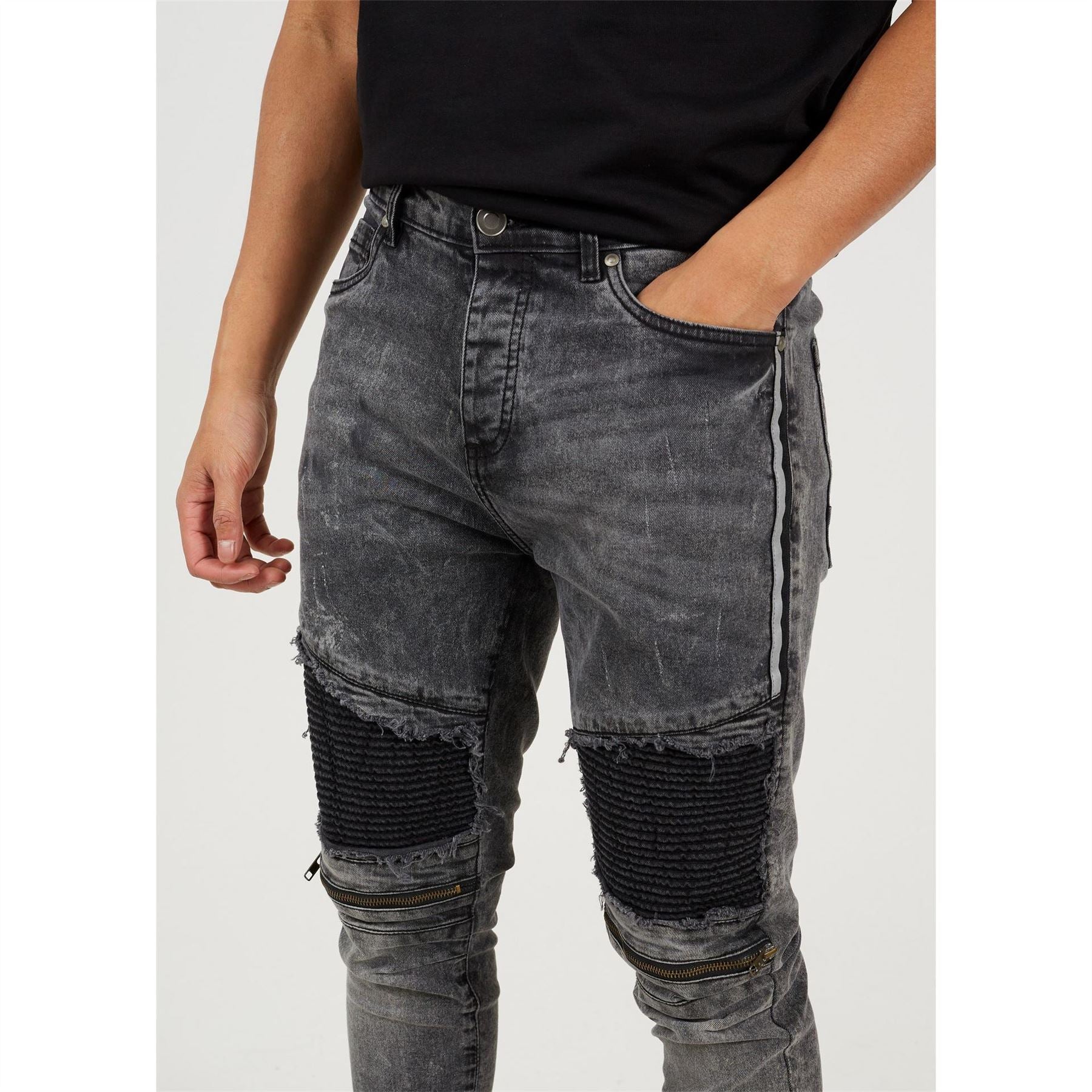Brave Soul Wash Biker Jean