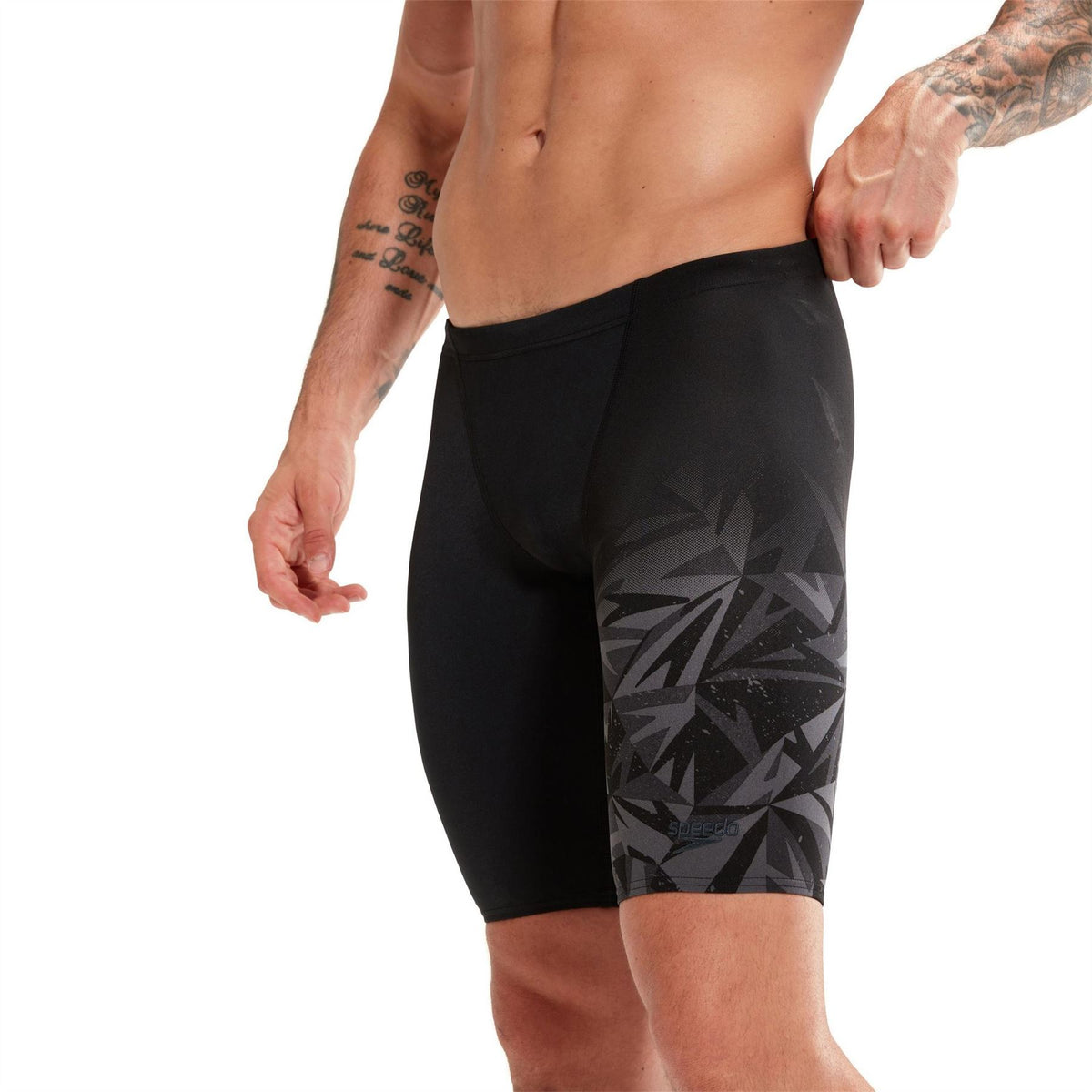 Speedo Mens Placement V Cut Jammer Shorts