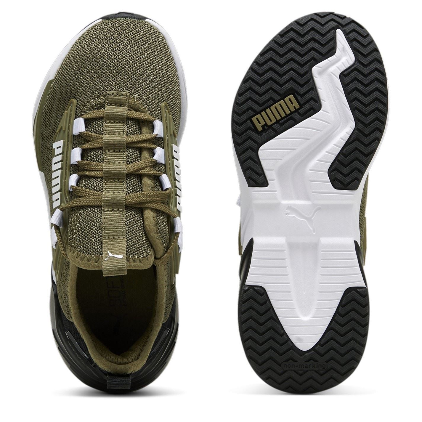 Puma Retaliate 3 Low Top Round Toe Flat Heel Sneakers