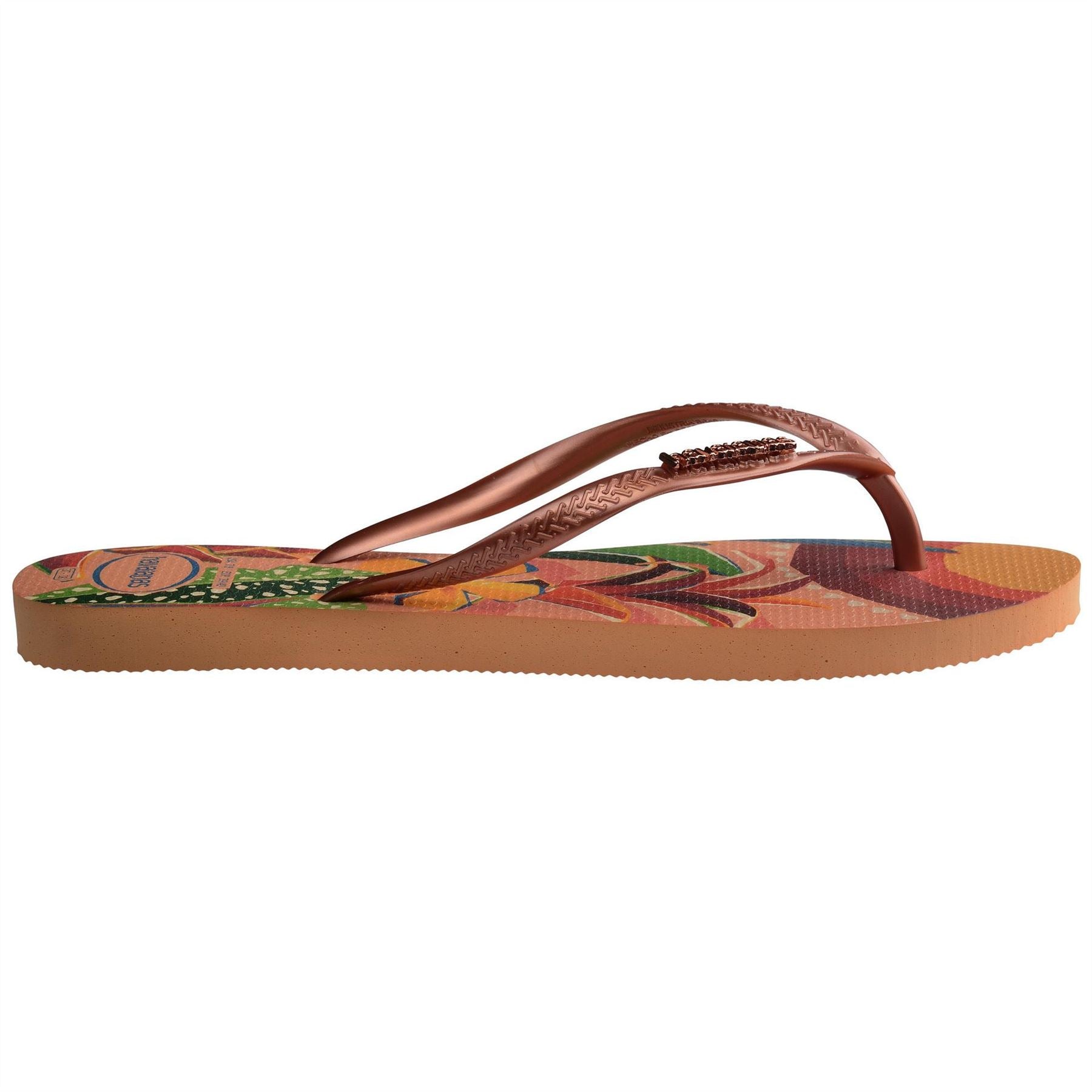 Havaianas Womens Hav. Slim Tropical Salmon 35 36 Flip Flops