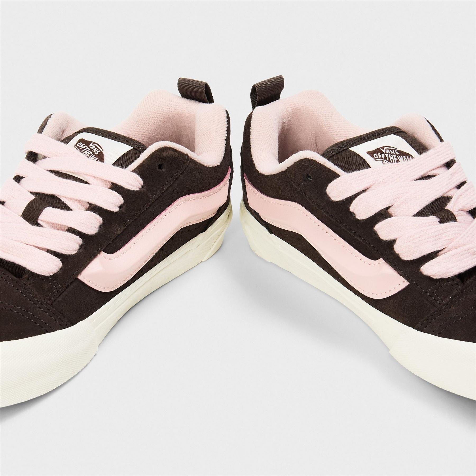 Vans Adults Knu Skool Pop Sepia Rose Canvasas Low Trainers