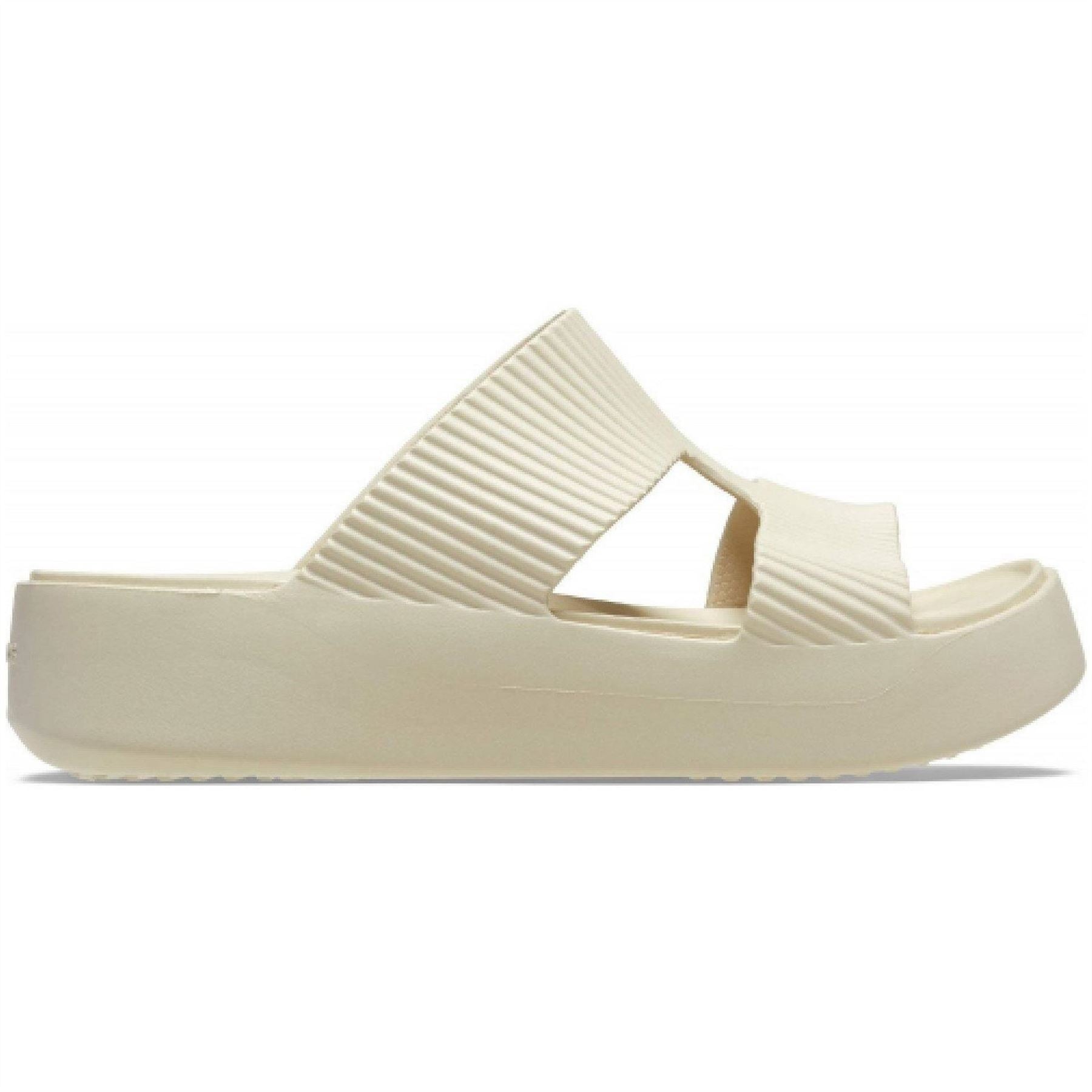 Crocs Getaway Groove Platform Open Toe Textured Clogs