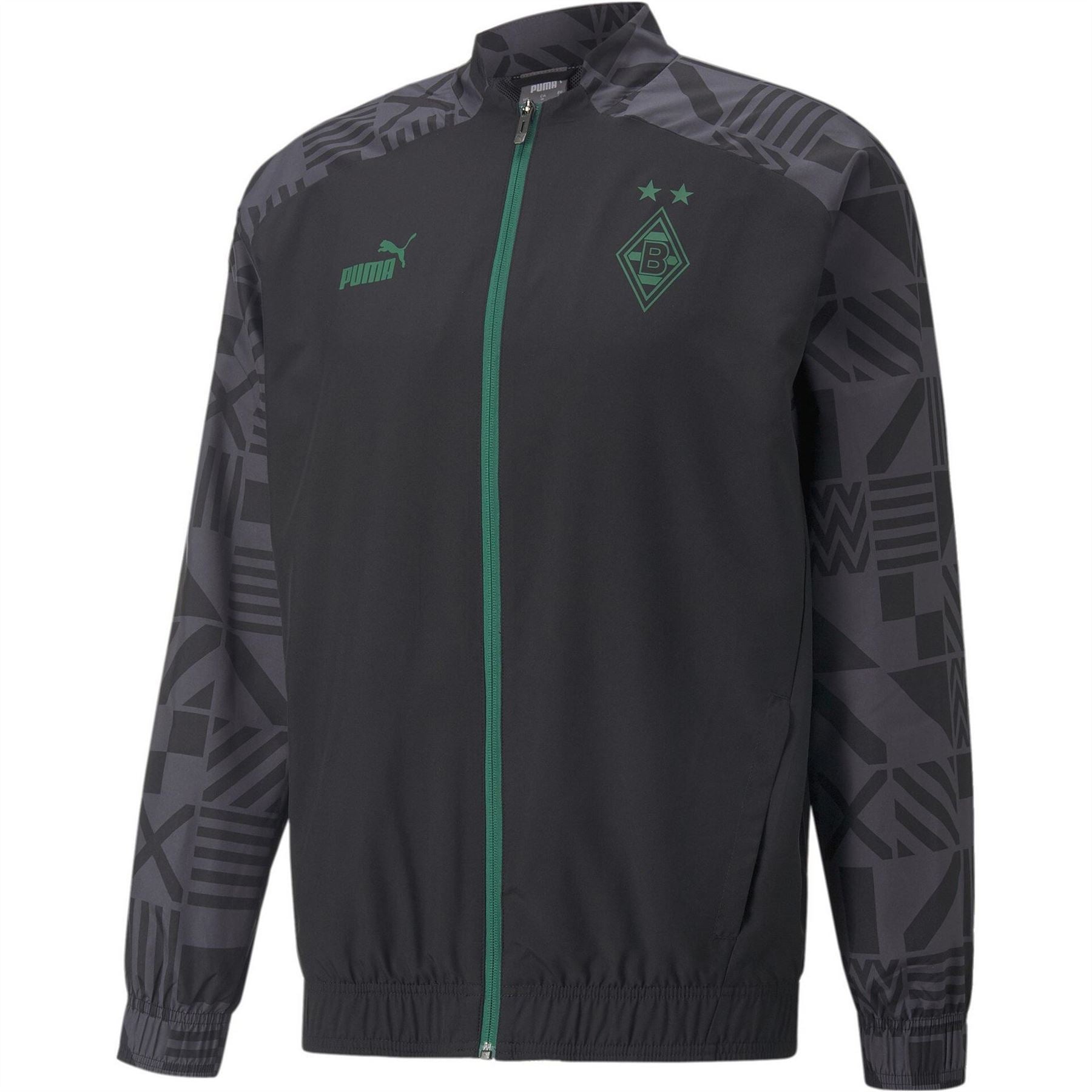 Puma Prematch Borussia Monchengladbach Waterproof Lightweight Rain Anorak