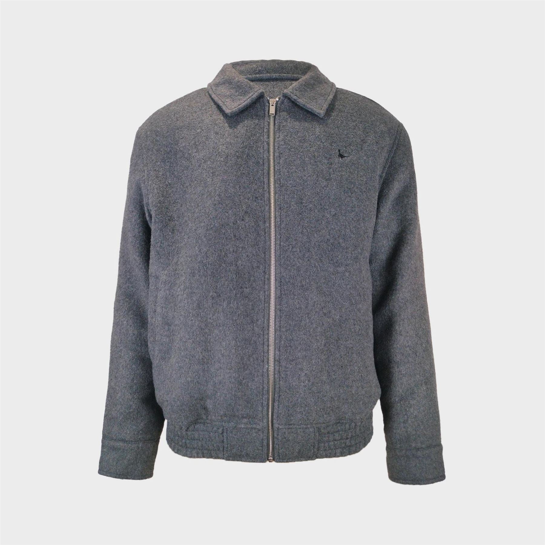 Jack Wills York Wool Long Sleeve Bomber Jacket