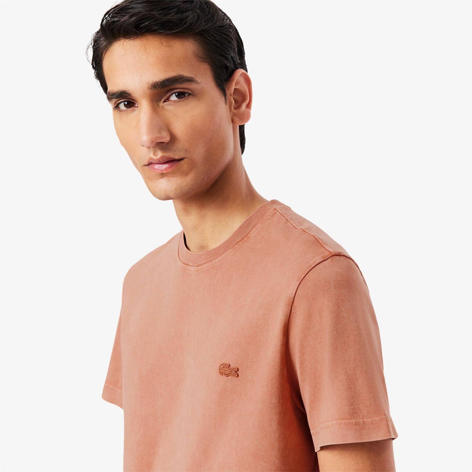Lacoste Washed Effect Heavy Jersey Regular Fit T-Shirt