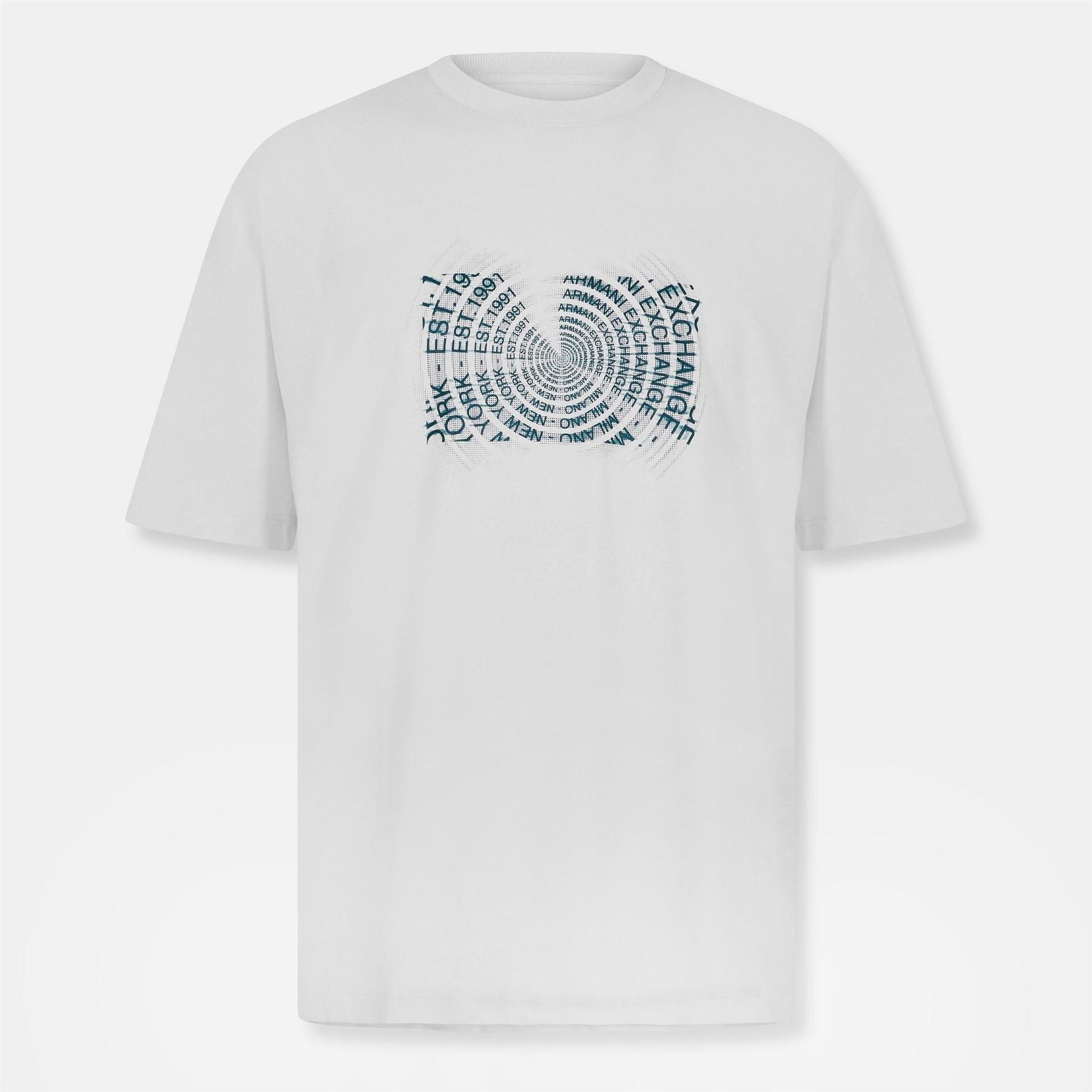 Armani Exchange Exchange Text Graphic Crew Neck Short Sleeve T-Shirt