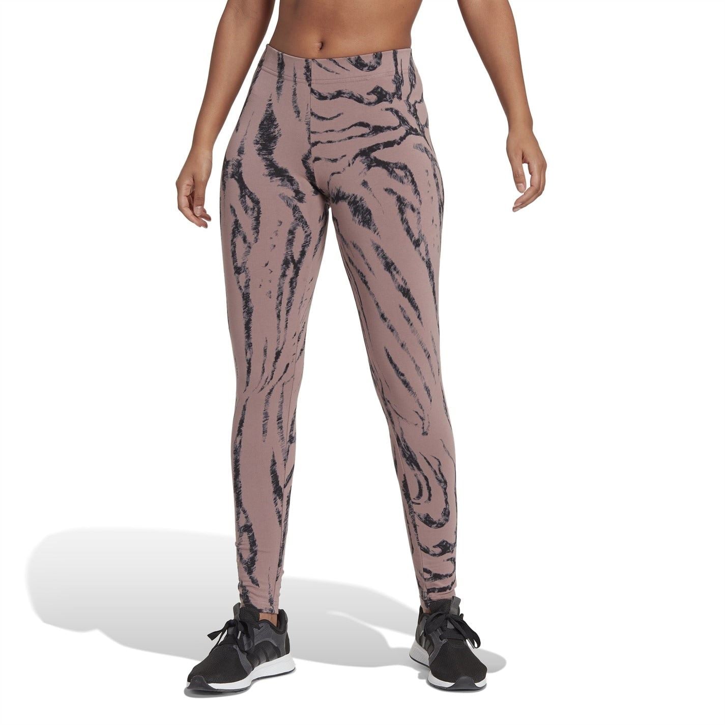 adidas Womens Icons Animal Print Leggings