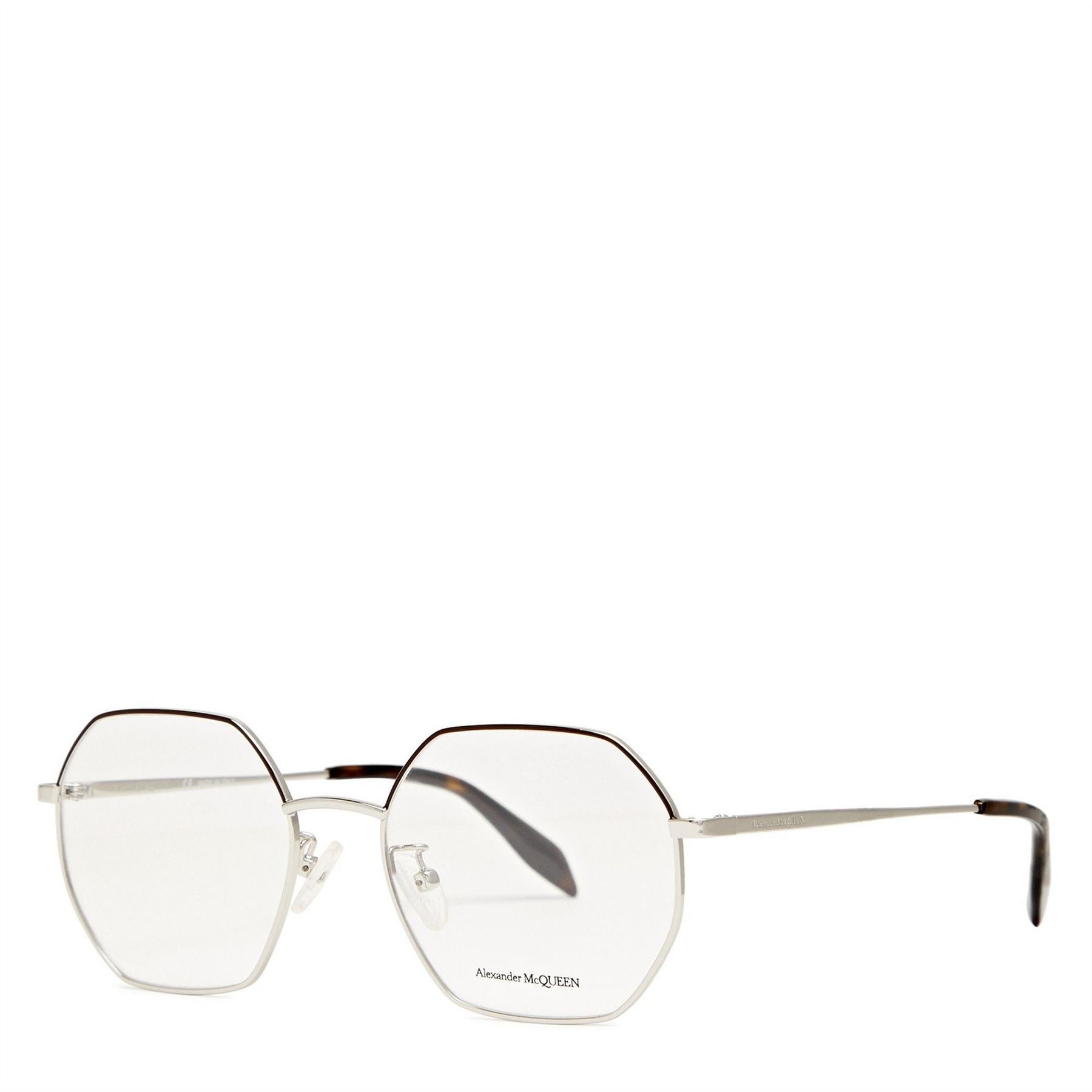Alexander McQueen U Metal Round Optical