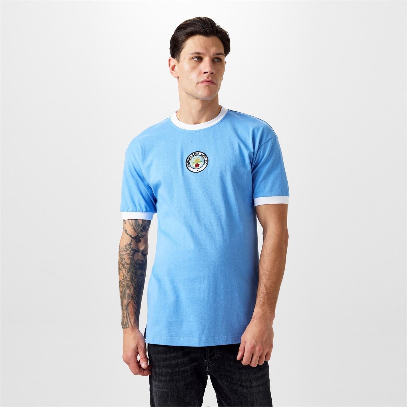 Score Draw Mens Manchester City 1972 Home Shirt