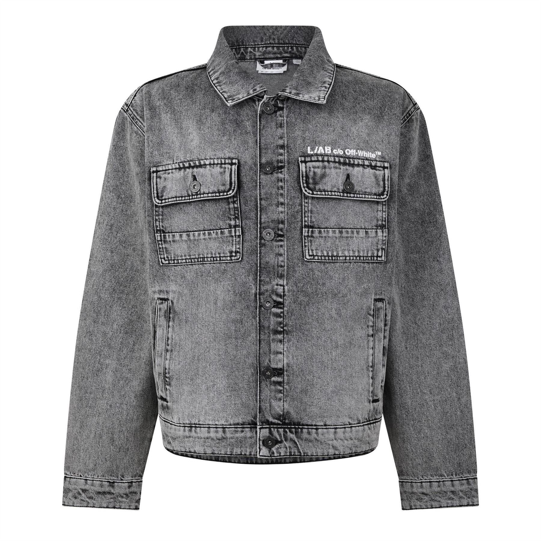 L AB Off White Ab Off Diag Dnm Jk Sn71