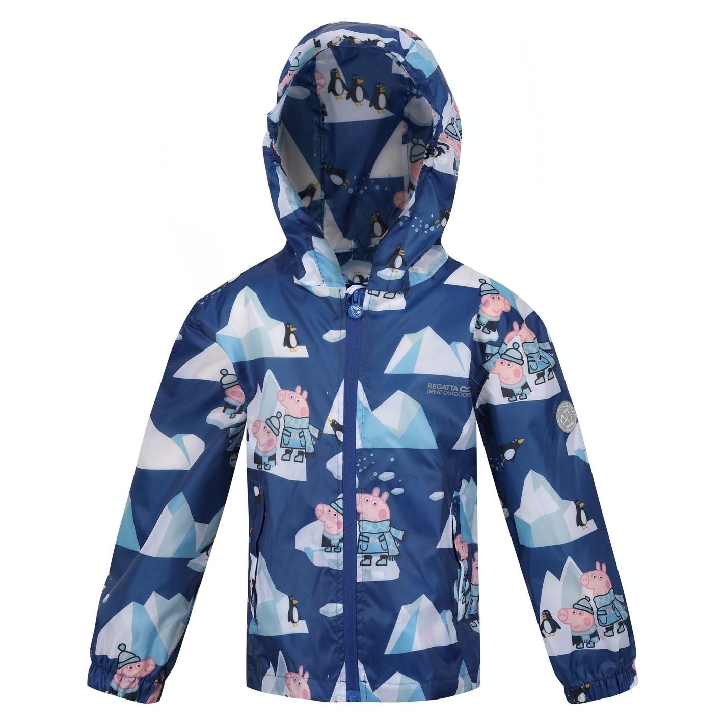 Regatta Pepa Hooded Rain Jacket with Elasticated Cuff