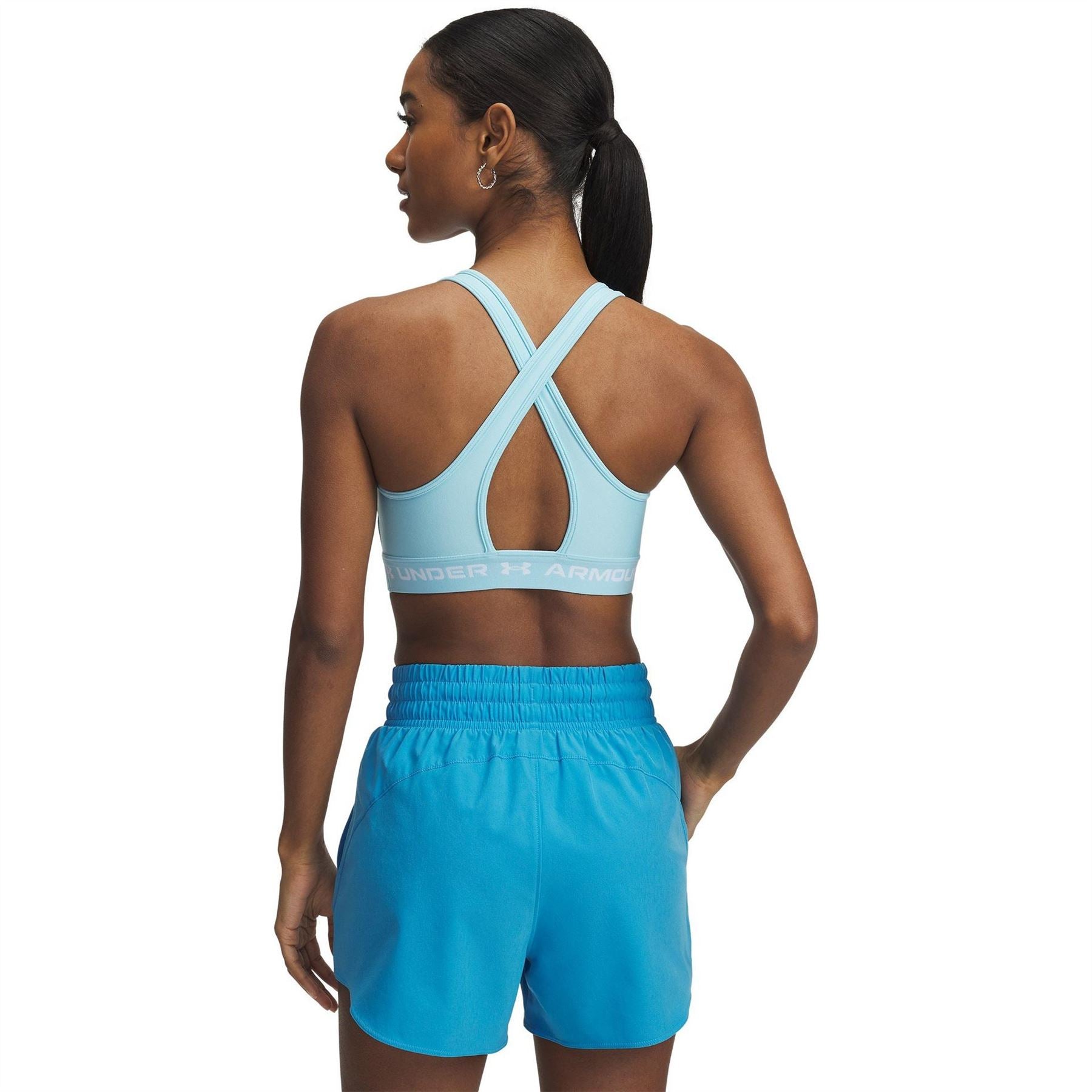 Under Armour Scoop Neck Sports Bra with Spaghetti Straps