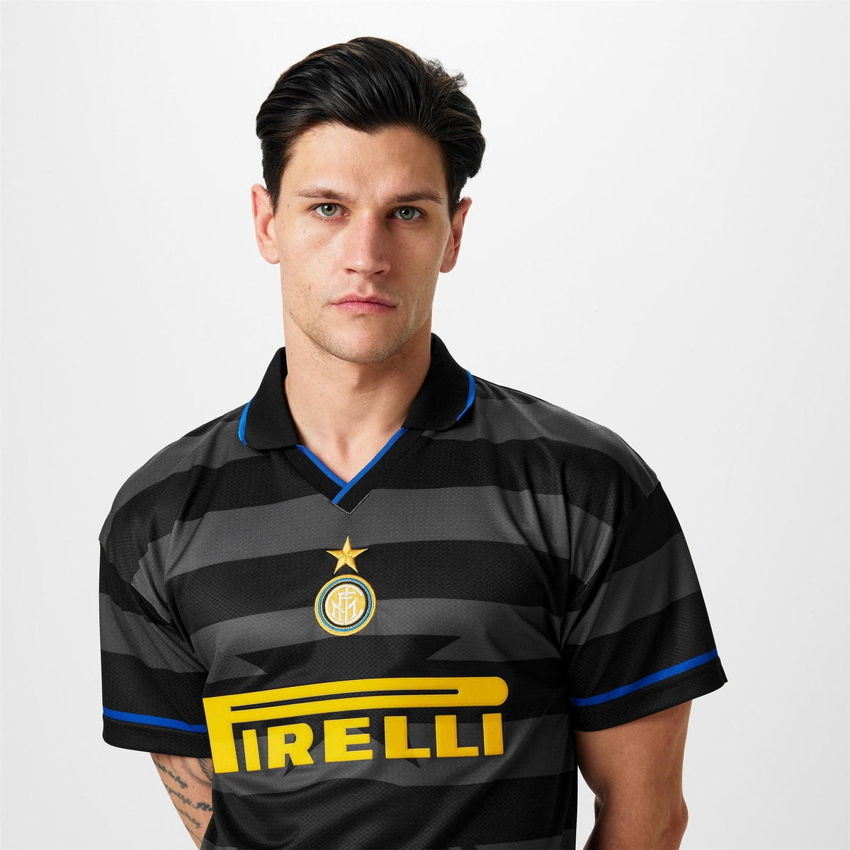 Score Draw Mens Internazionale Uefa Cup Final Shirt 1998