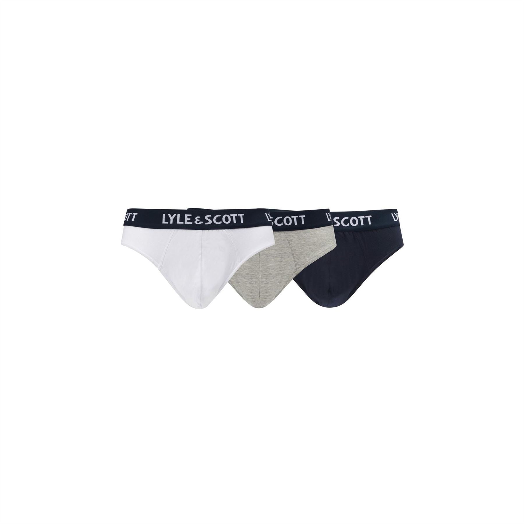 Lyle and Scott 3 Pack Solid Patterned Knicker