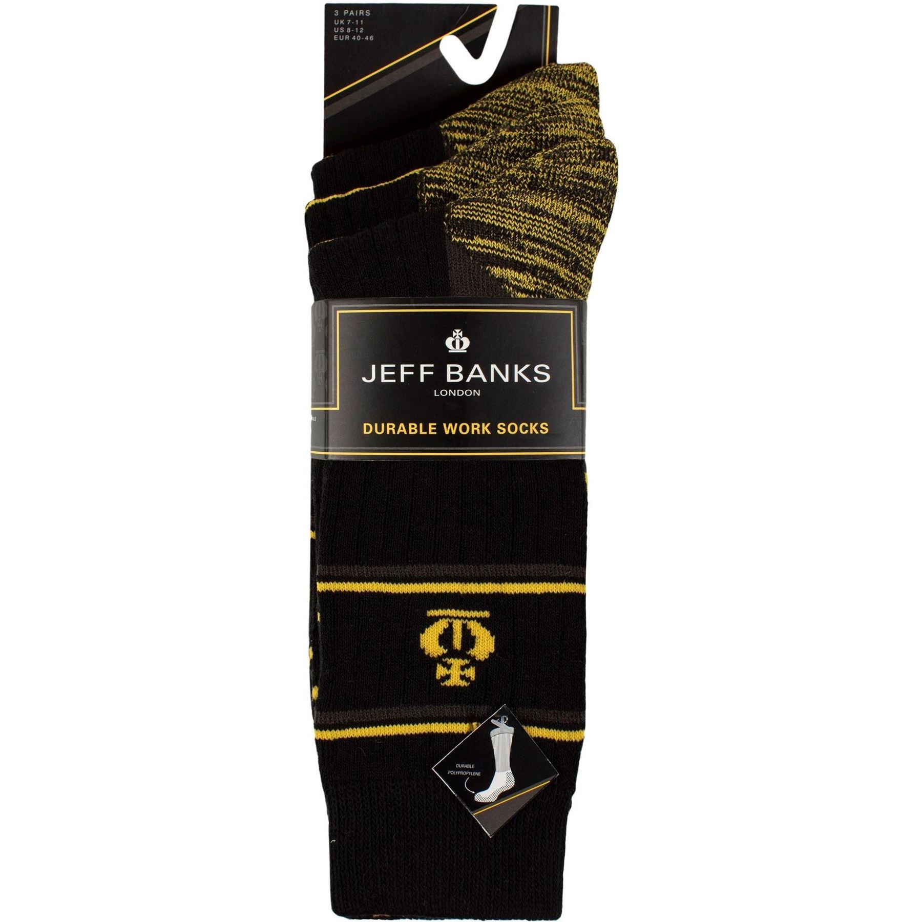 Jeff Banks 3 Pack Work Socks