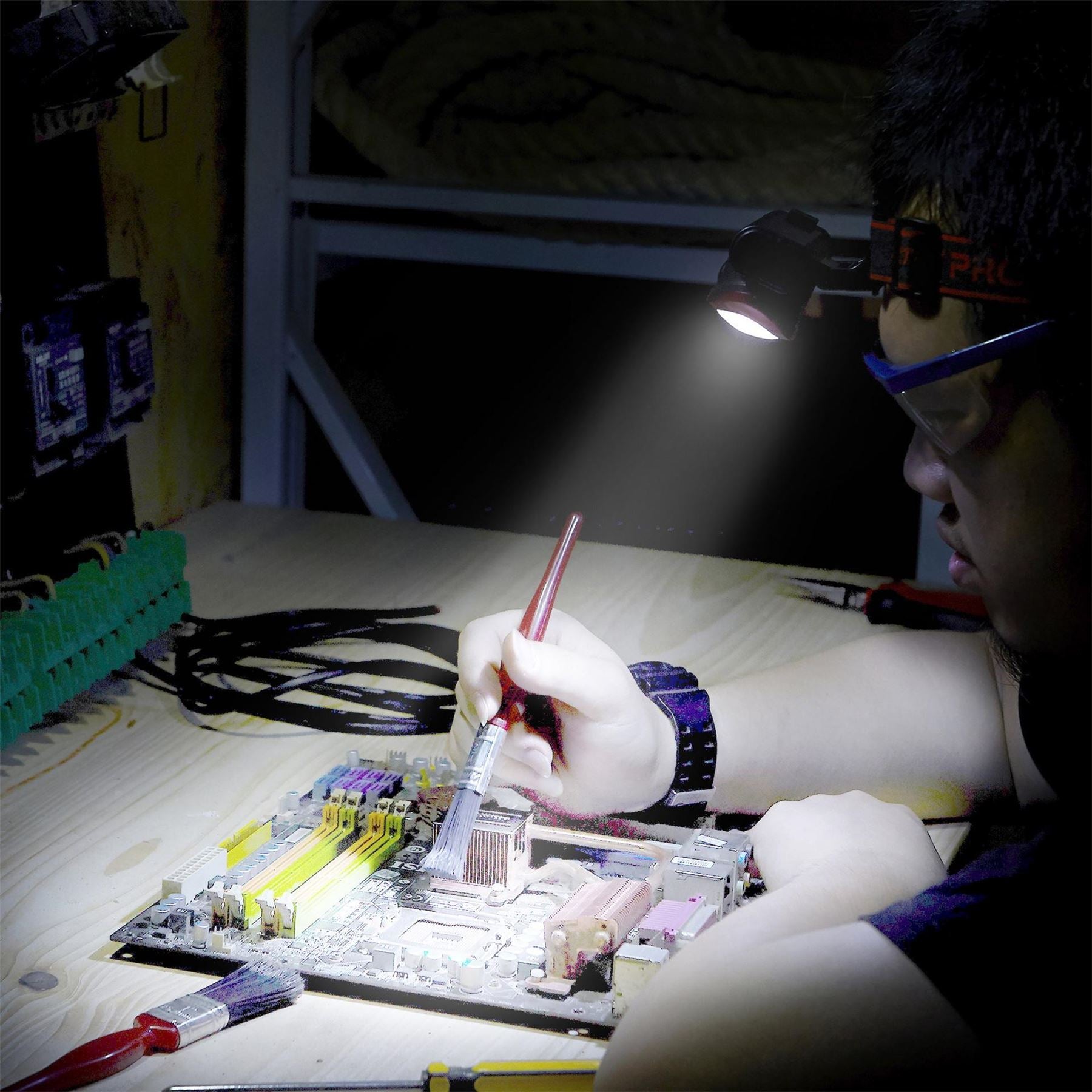 Dekton Cob Led Adjustable Head Torch