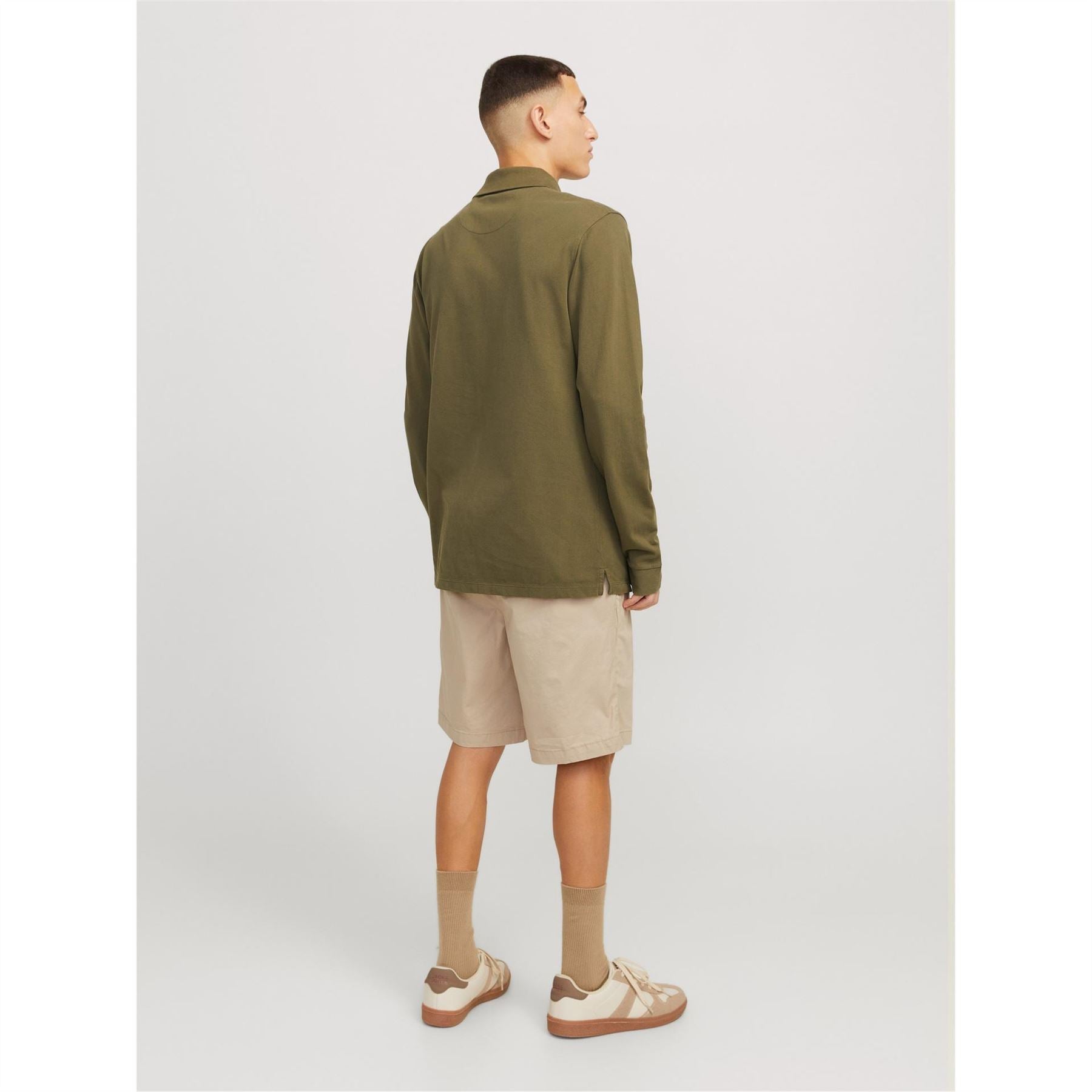 Jack and Jones Solid Patterned Bermuda Shorts