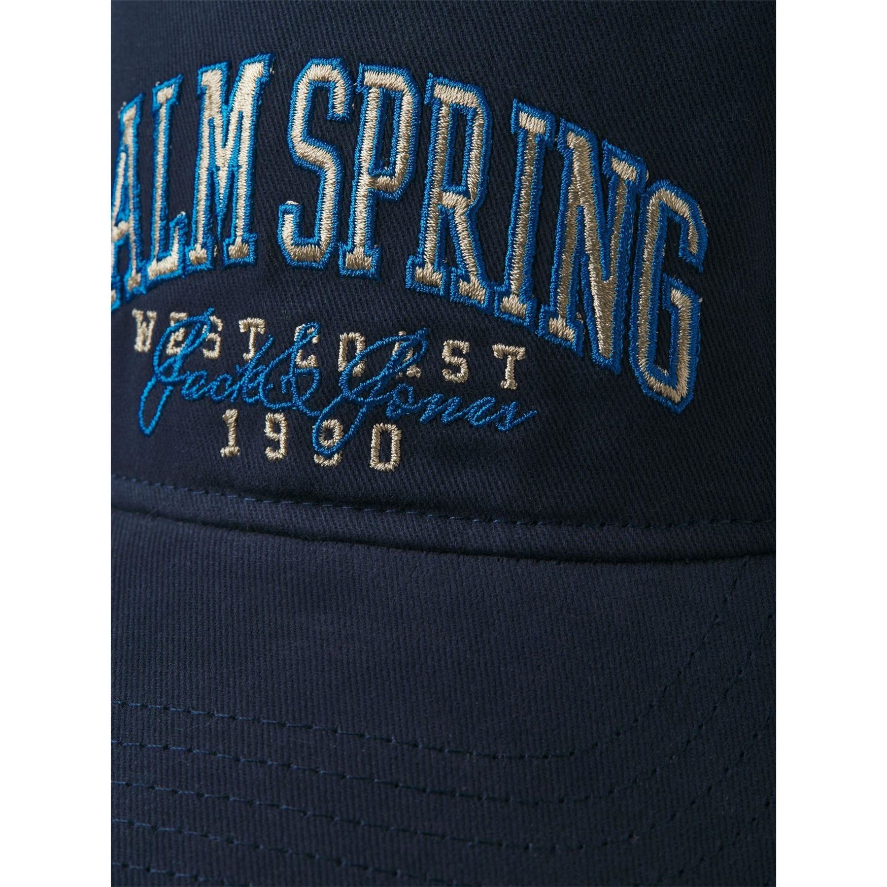 Jack and Jones Jacpalme Lettering Curved Brim Dad Cap
