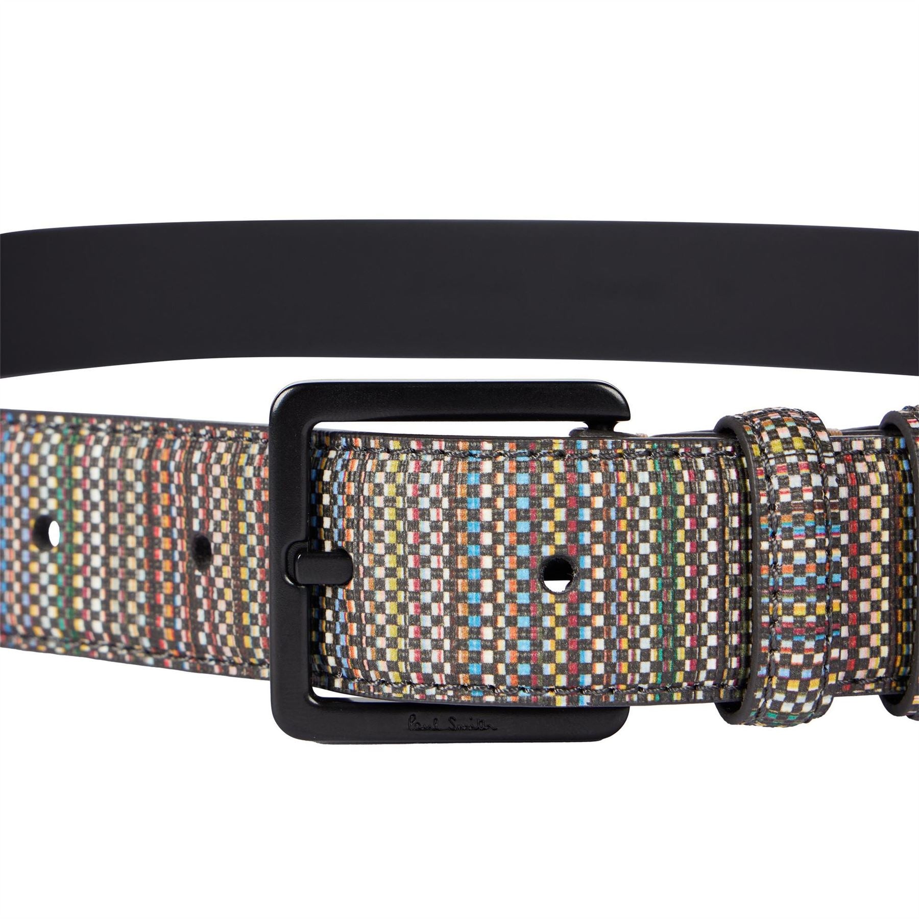 Paul Smith Stripe Coated Canvasas Belt