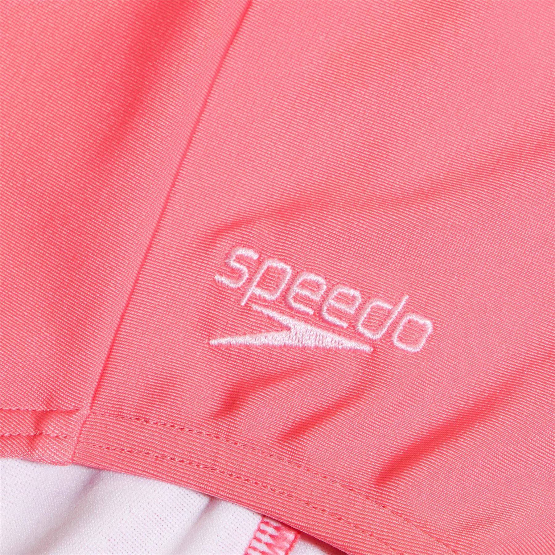 Speedo Abstract Patterned Front Zipper Swimsuit