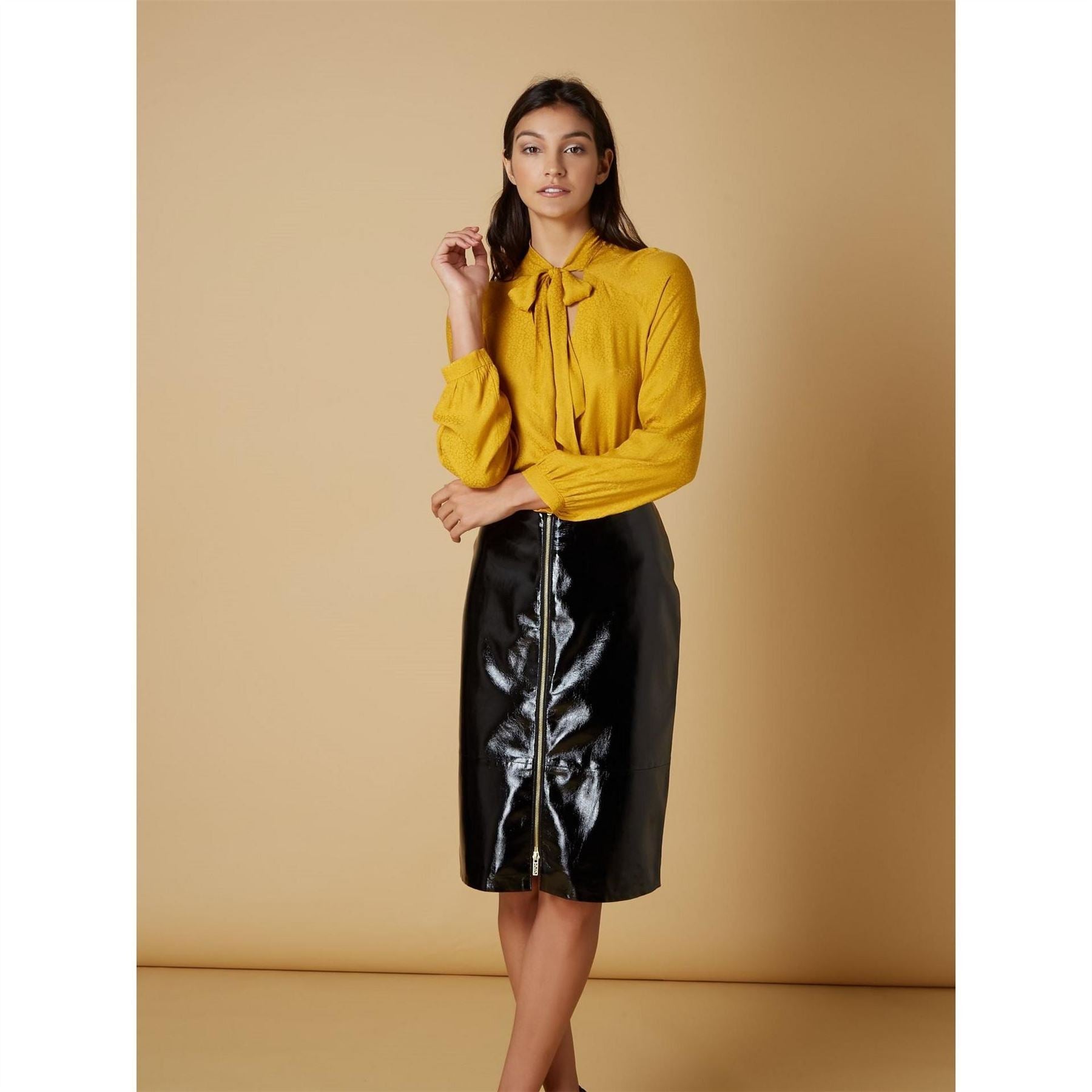 Biba Jacquard Pussybow Blouse
