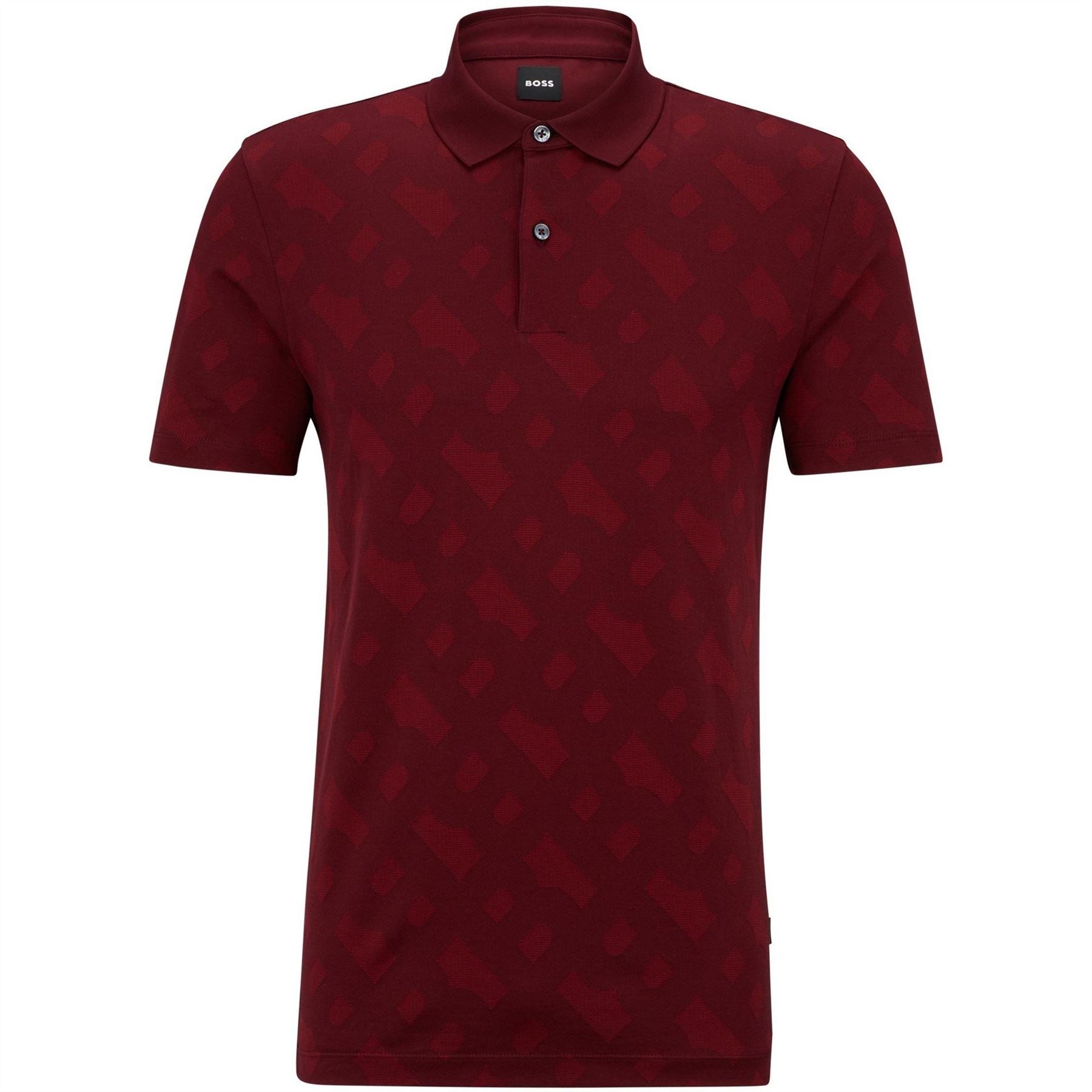 Boss Collared Neck Short Sleeve Regular Fit Shirt