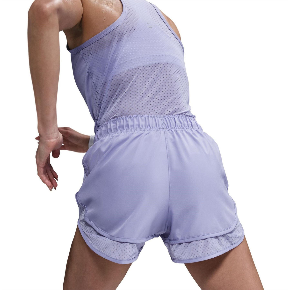 Nike Womens Tempo Dri Fit Mid Rise Brief Lined Running Shorts