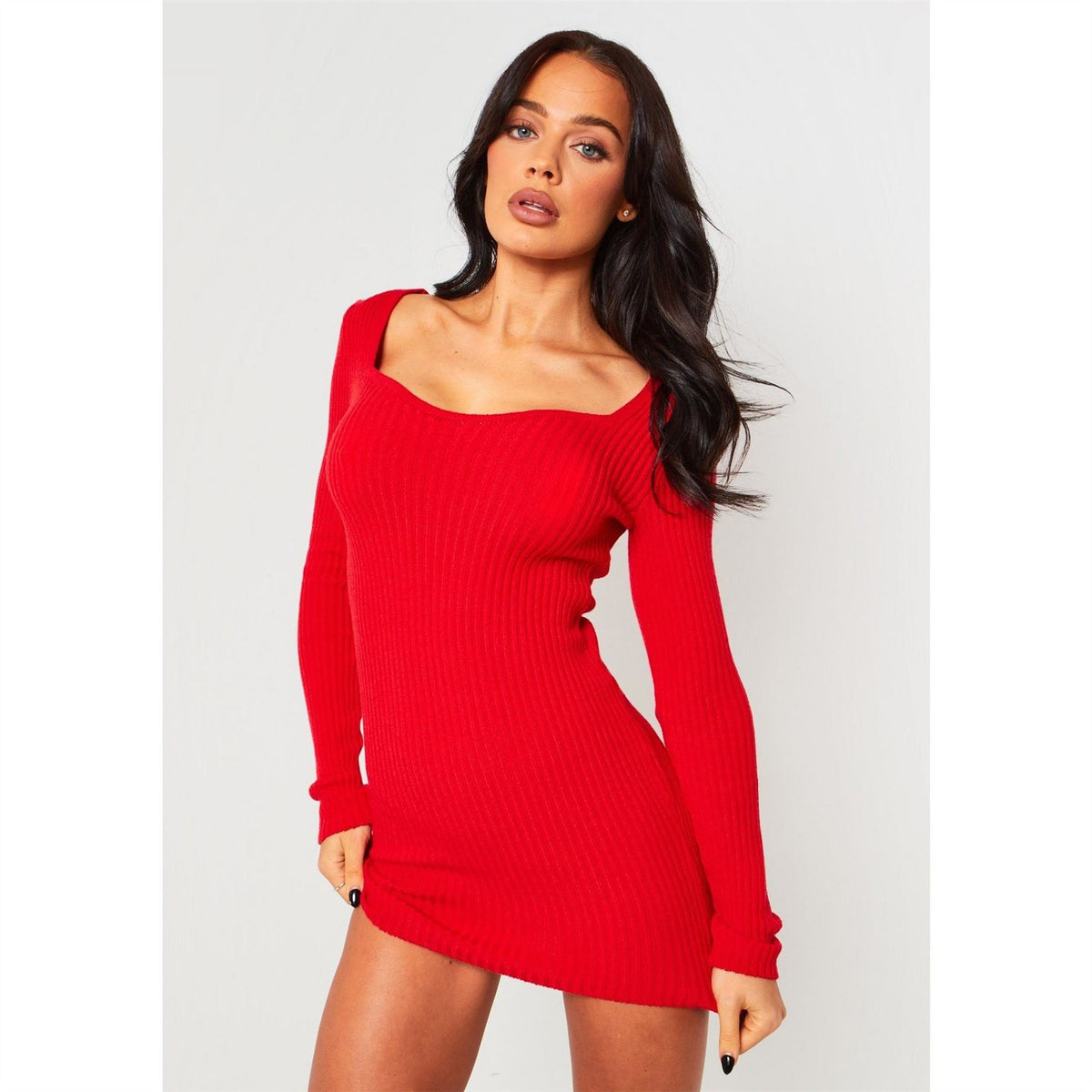 Missy Empire Sweetheart Neckline Mini Dress