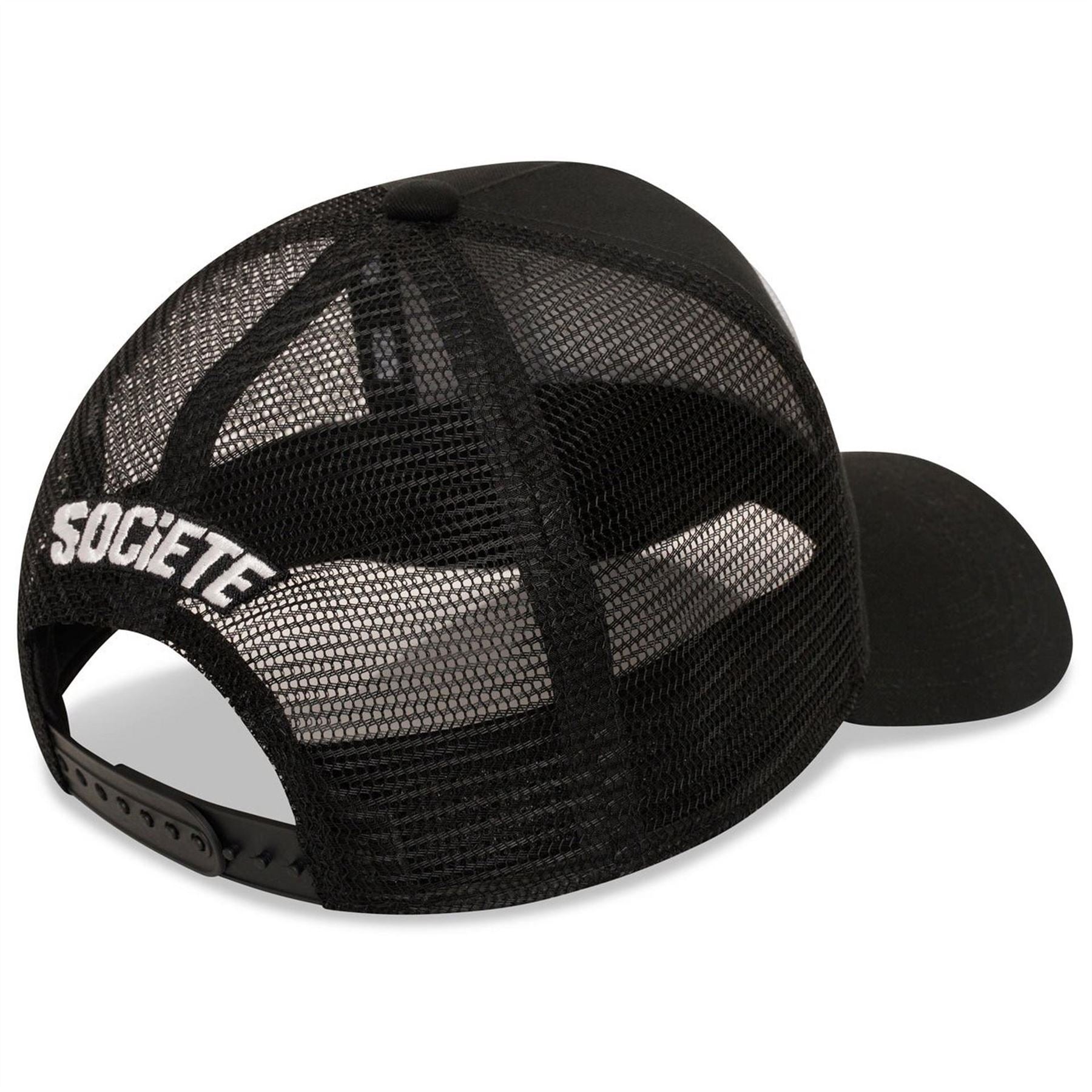 Societe Noir Logo Lettering Adjustable Trucker Cap