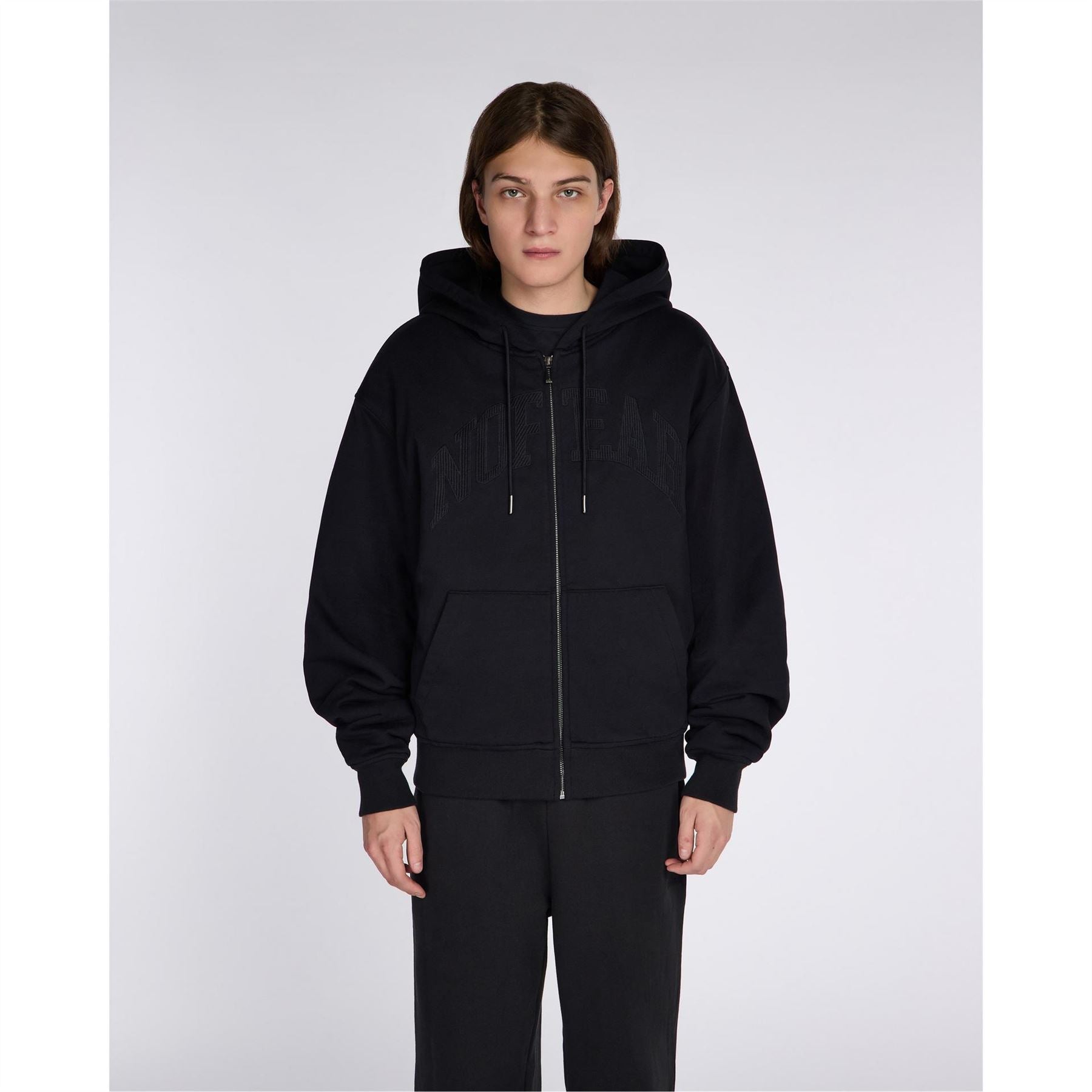 No Fear Varsity Zip Up Hoodie
