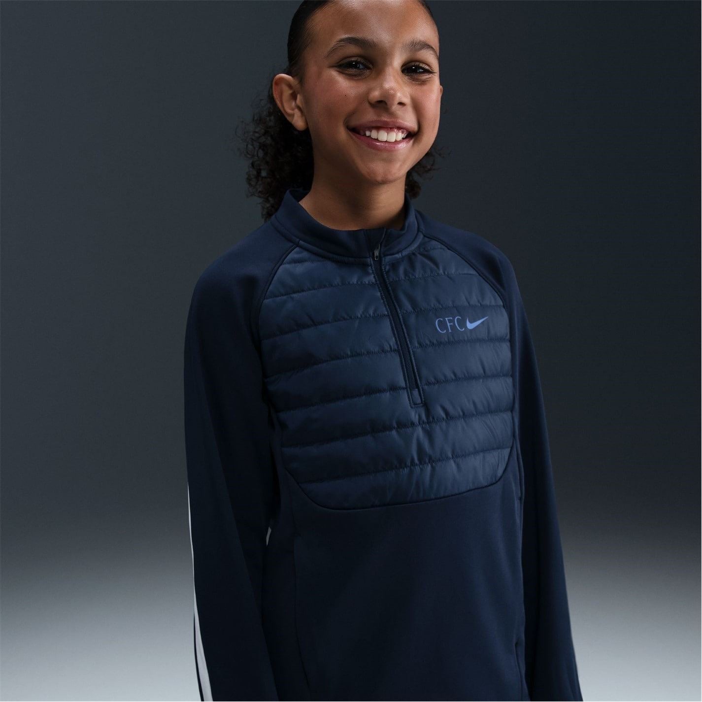 Nike Chelsea Winter Warrior Drill Top Juniors