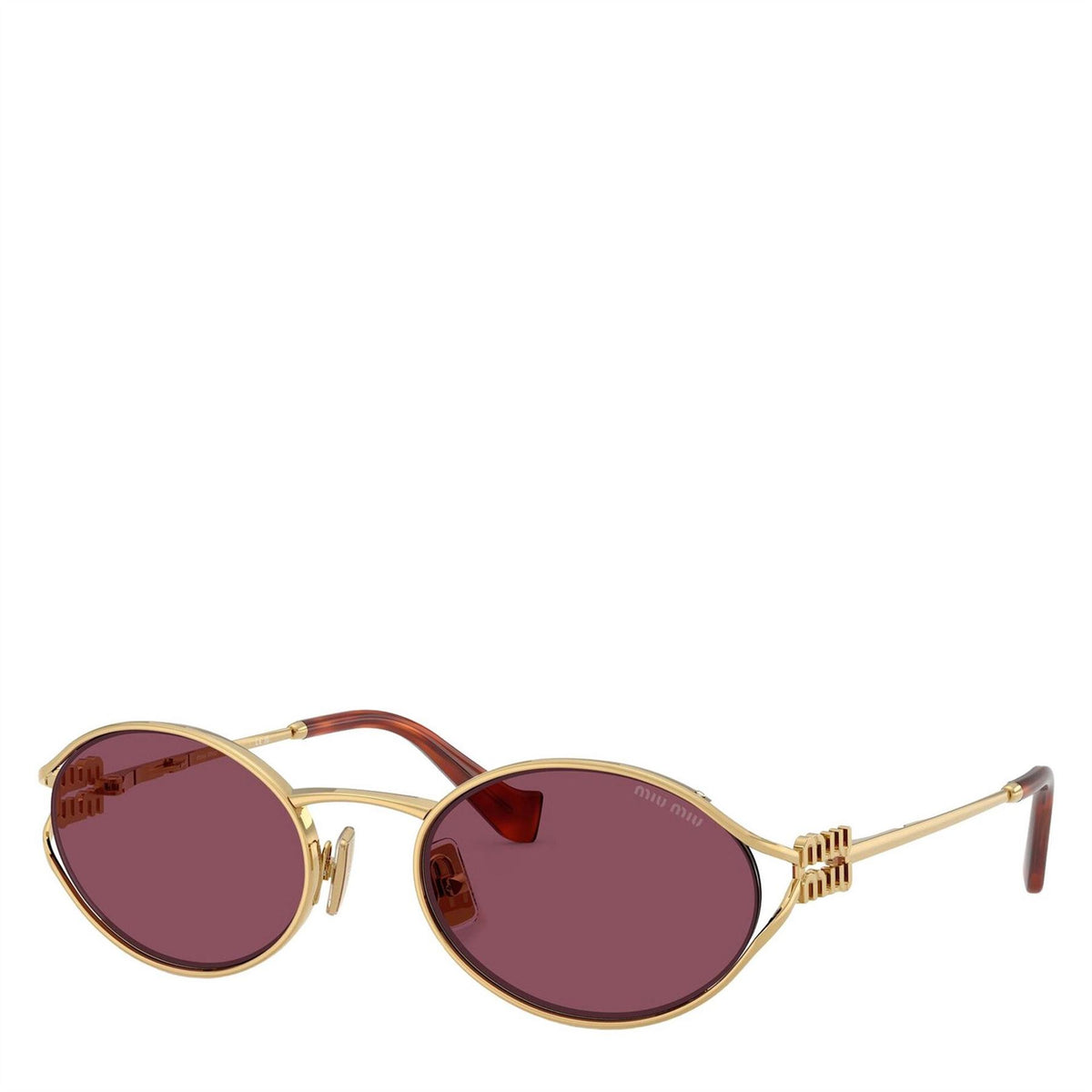 Miu Miu Miu Round Metal Logo