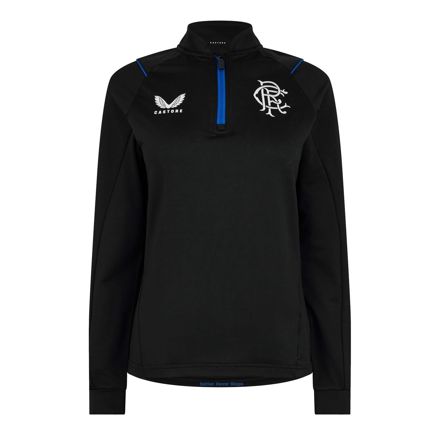 Castore Rangers FC Mock Neck Long Sleeve Sweatshirt