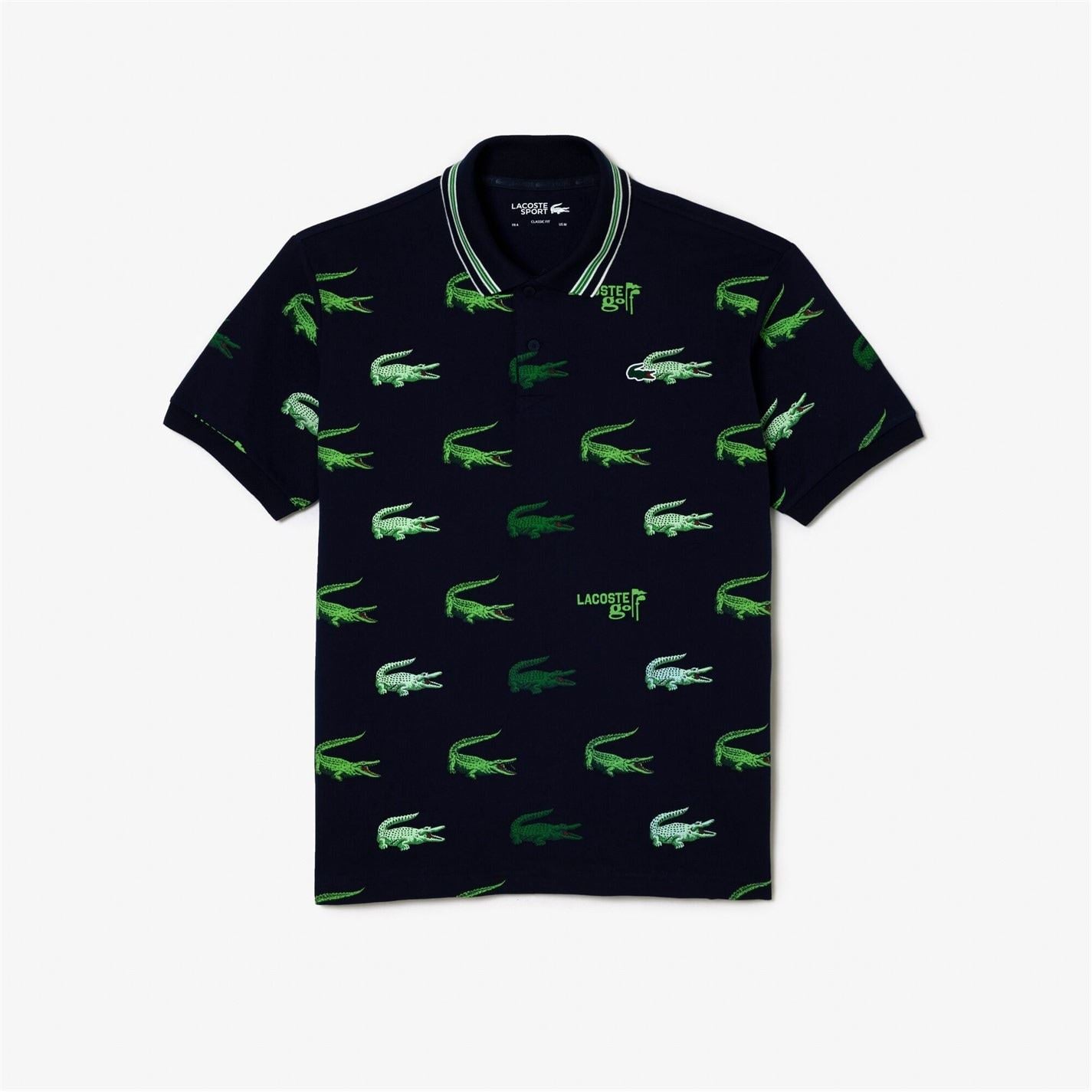 Lacoste Crocodile Print Regular Fit Polo Shirt