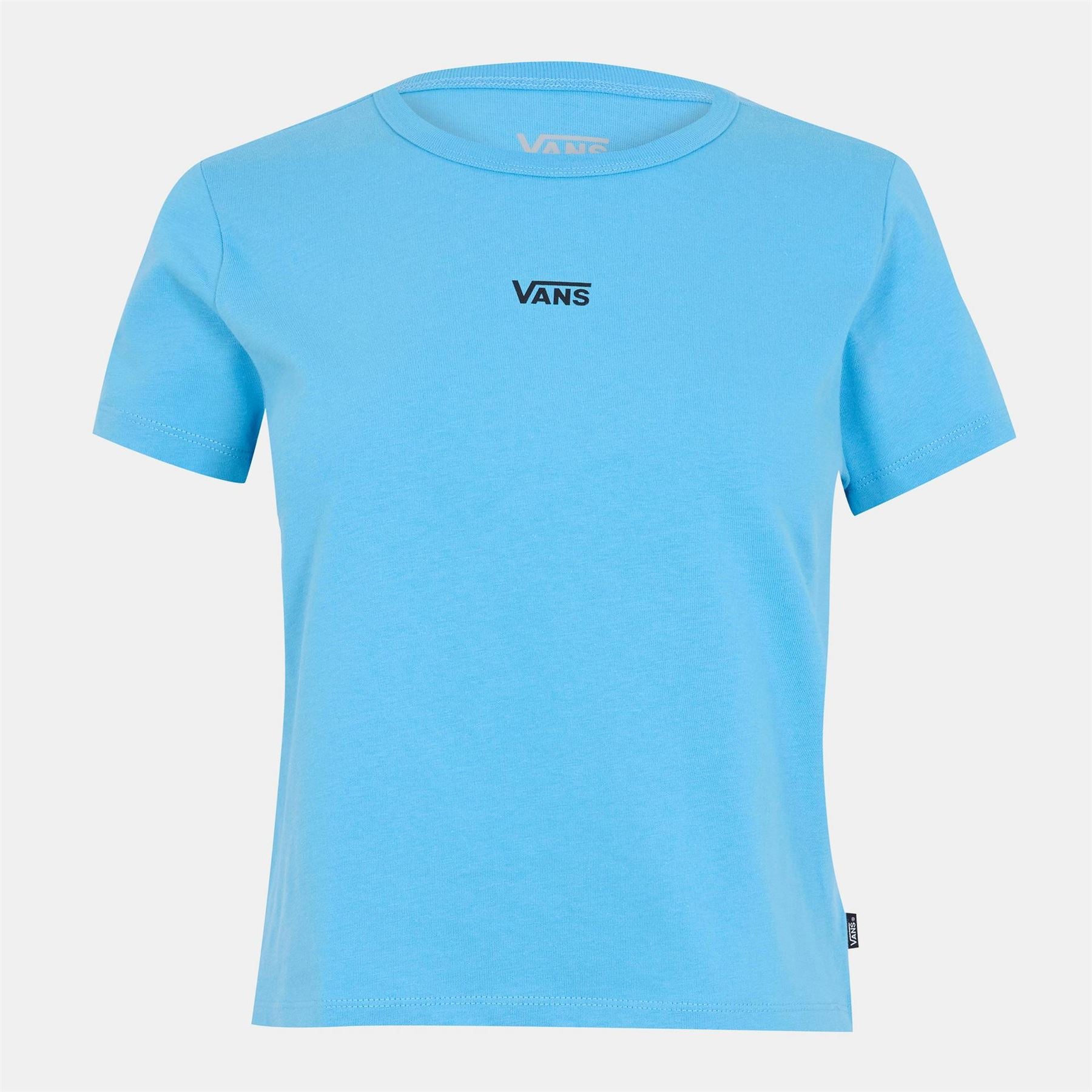 Vans Womens Basic Mini Ss Heritage Blue Plain Shirt