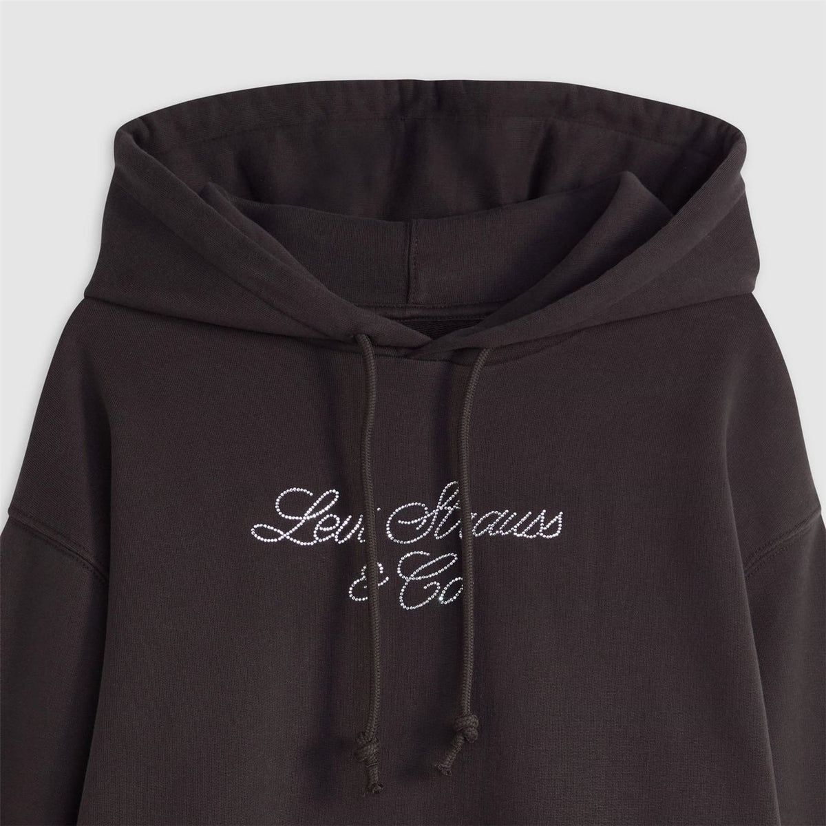 Levis Heritage Lettering Hooded Neck Long Sleeve Sweatshirt